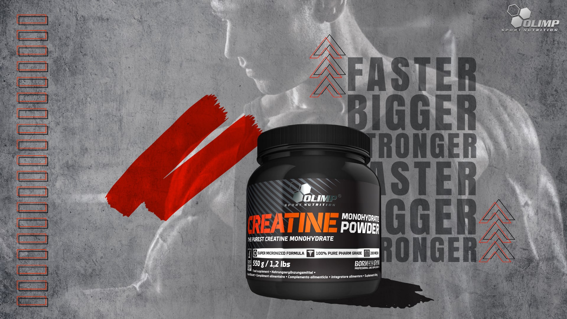 OLIMP Creatine Monohydrate Powder - 550g
