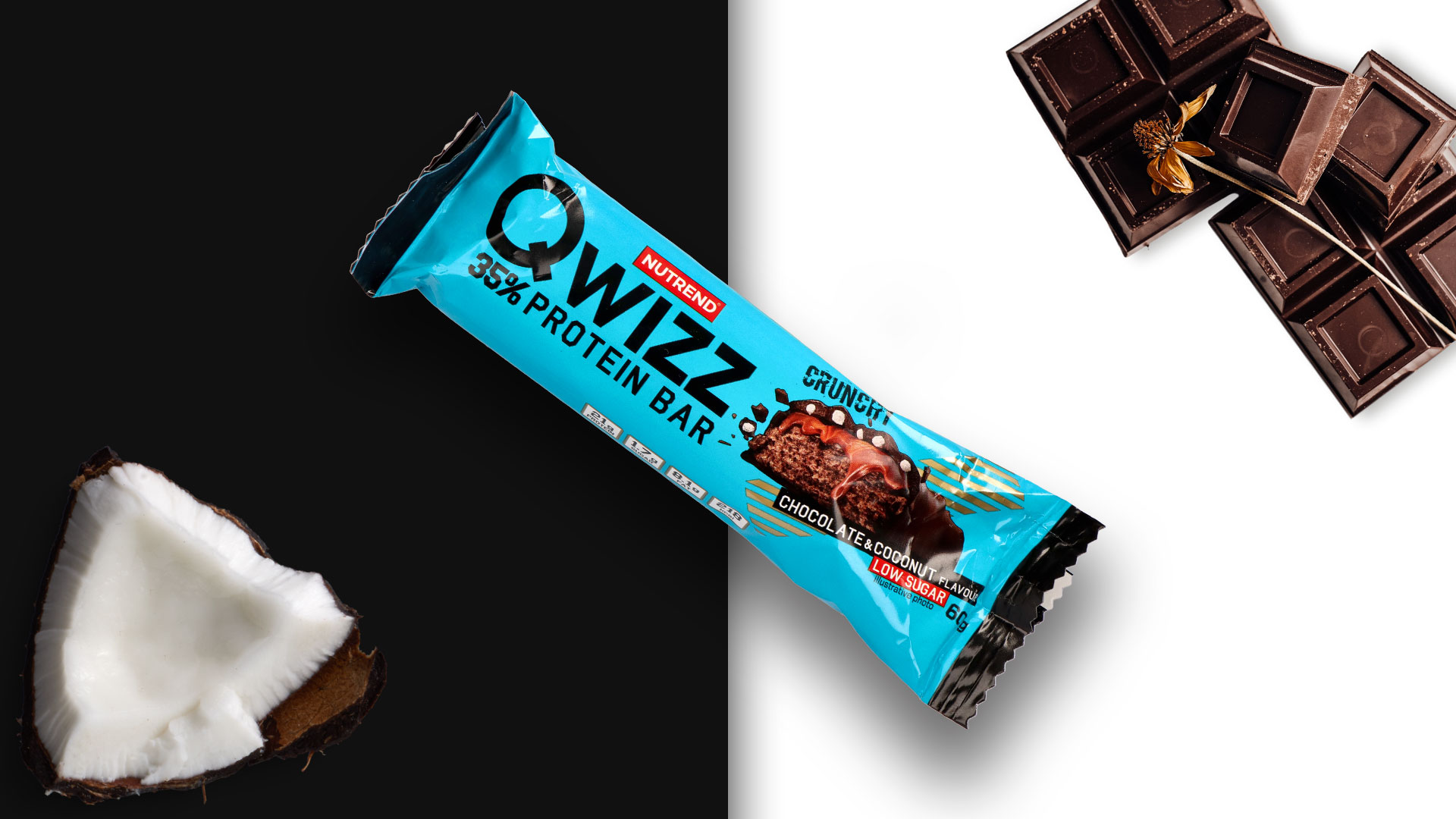 NUTREND Baton QWIZZ Protein Bar - 60g PROTEIN BAR