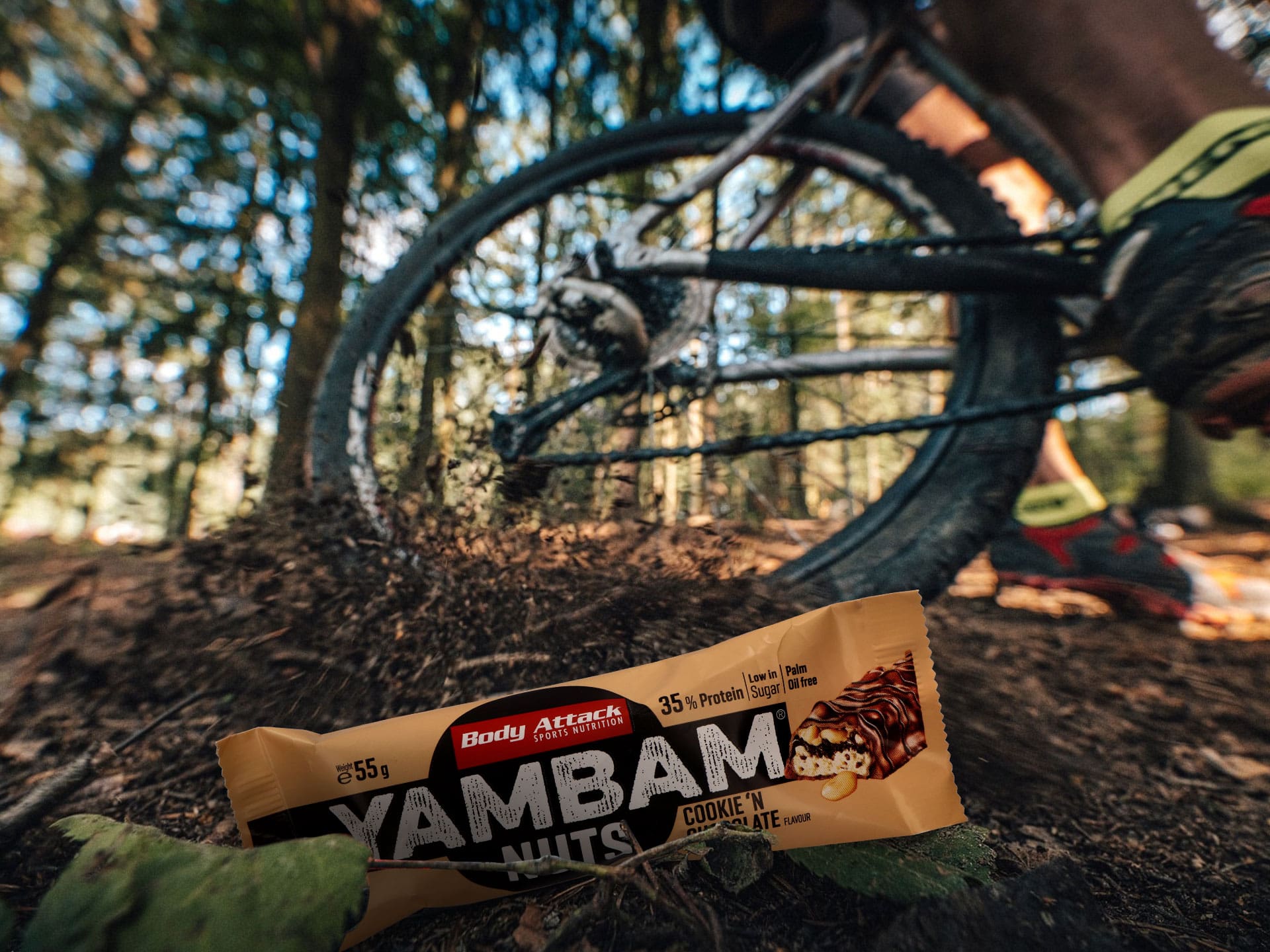 BODY ATTACK Yambam Crunchy - 55g baton wysokobiałkowy Cookie'N Chocolate