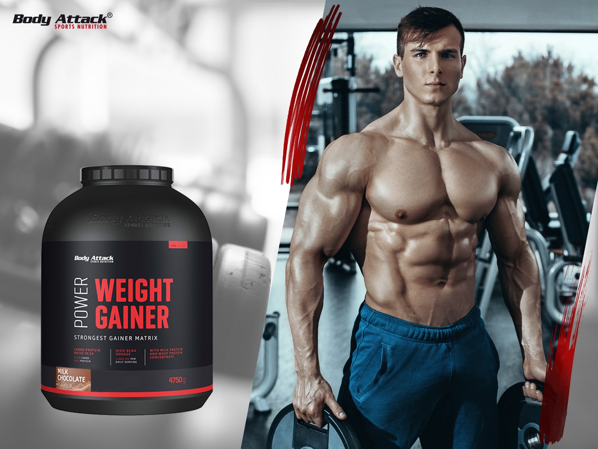 BODY ATTACK Power Weight Gainer - 4750g