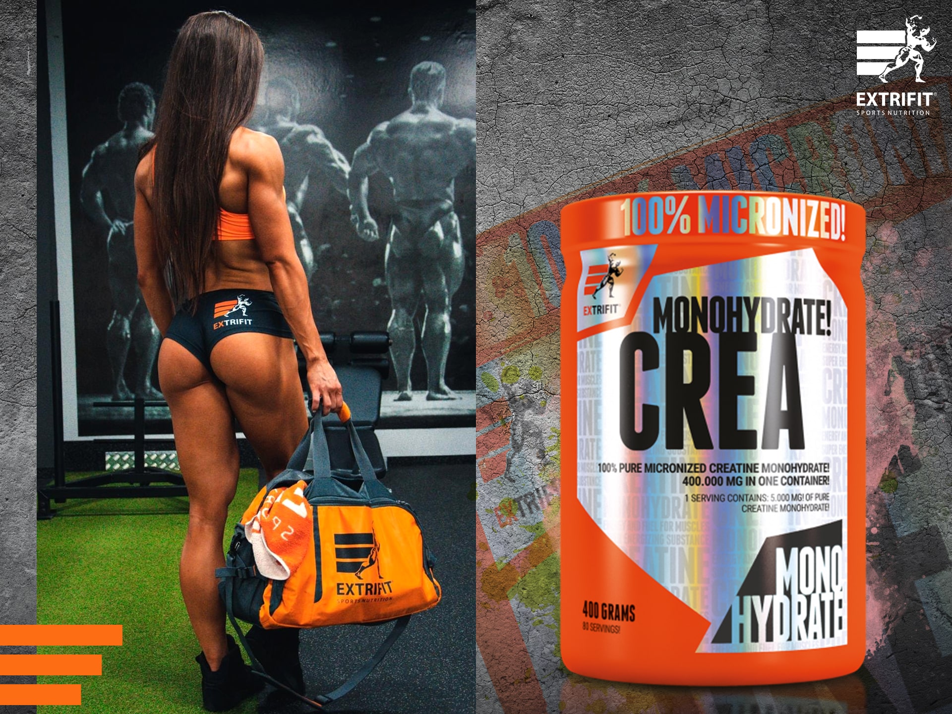 extrifit monohydrat creatine 400g kreatyna