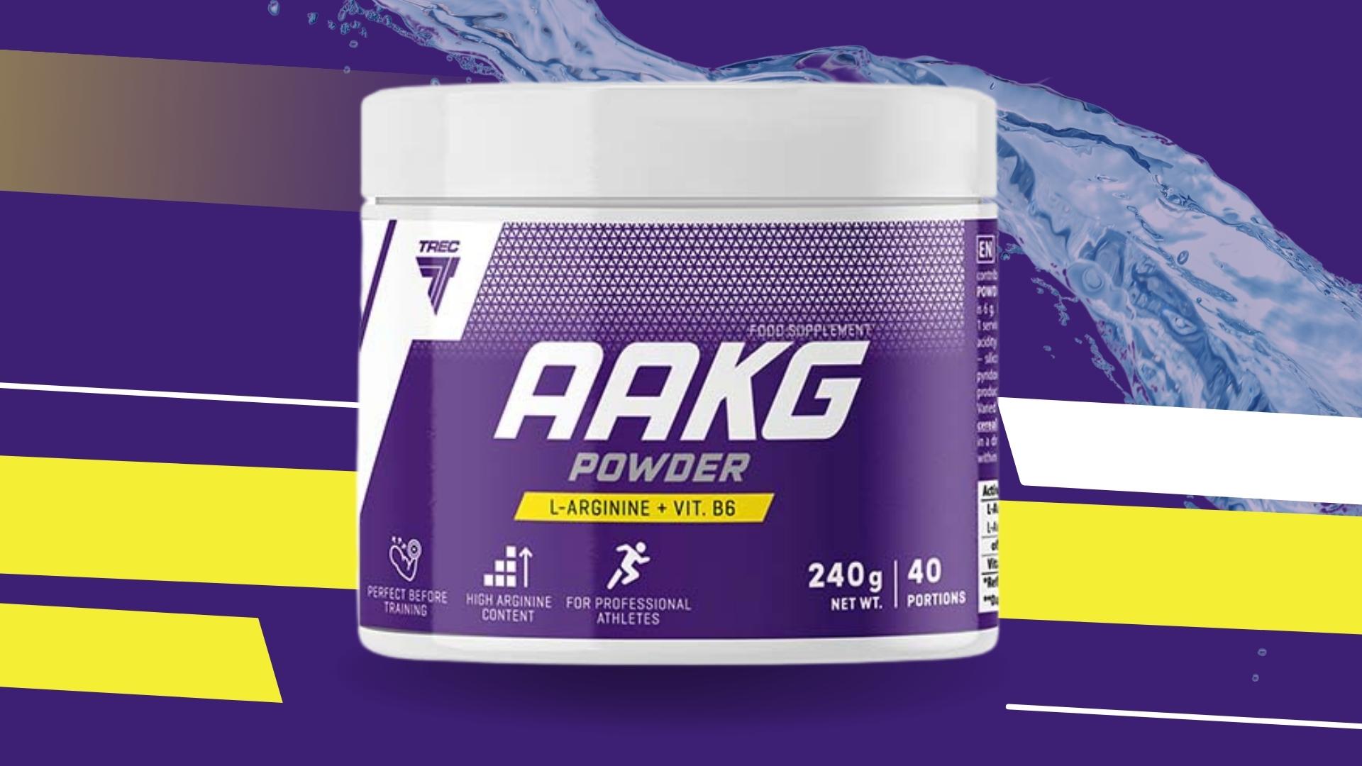 trec aakg powder 240g pompa mięśnie przedtreningówka