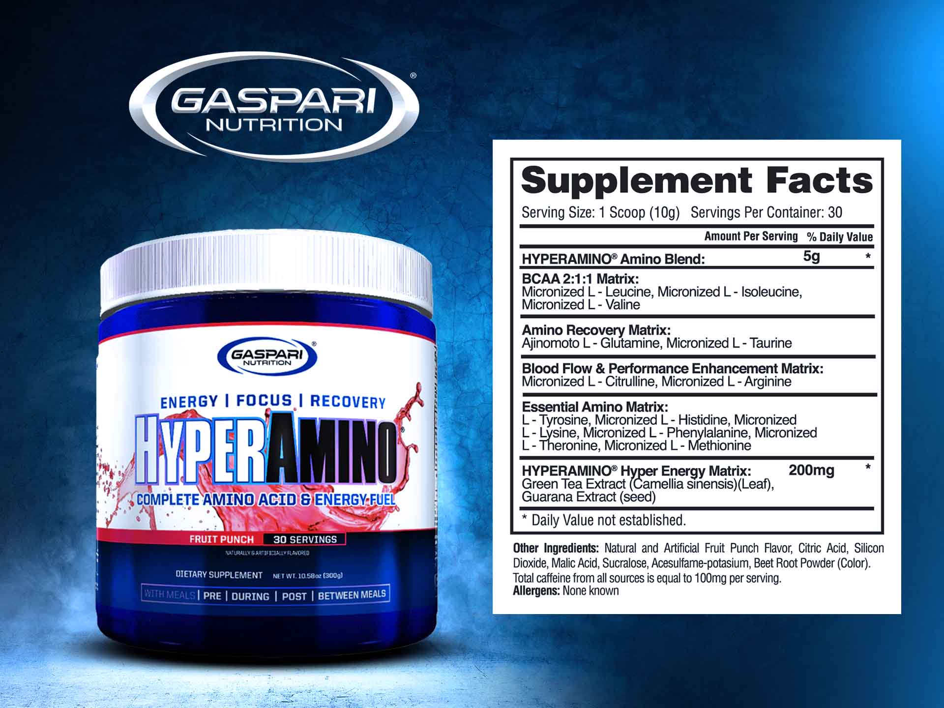 HyperAmino 300g force fruit punch