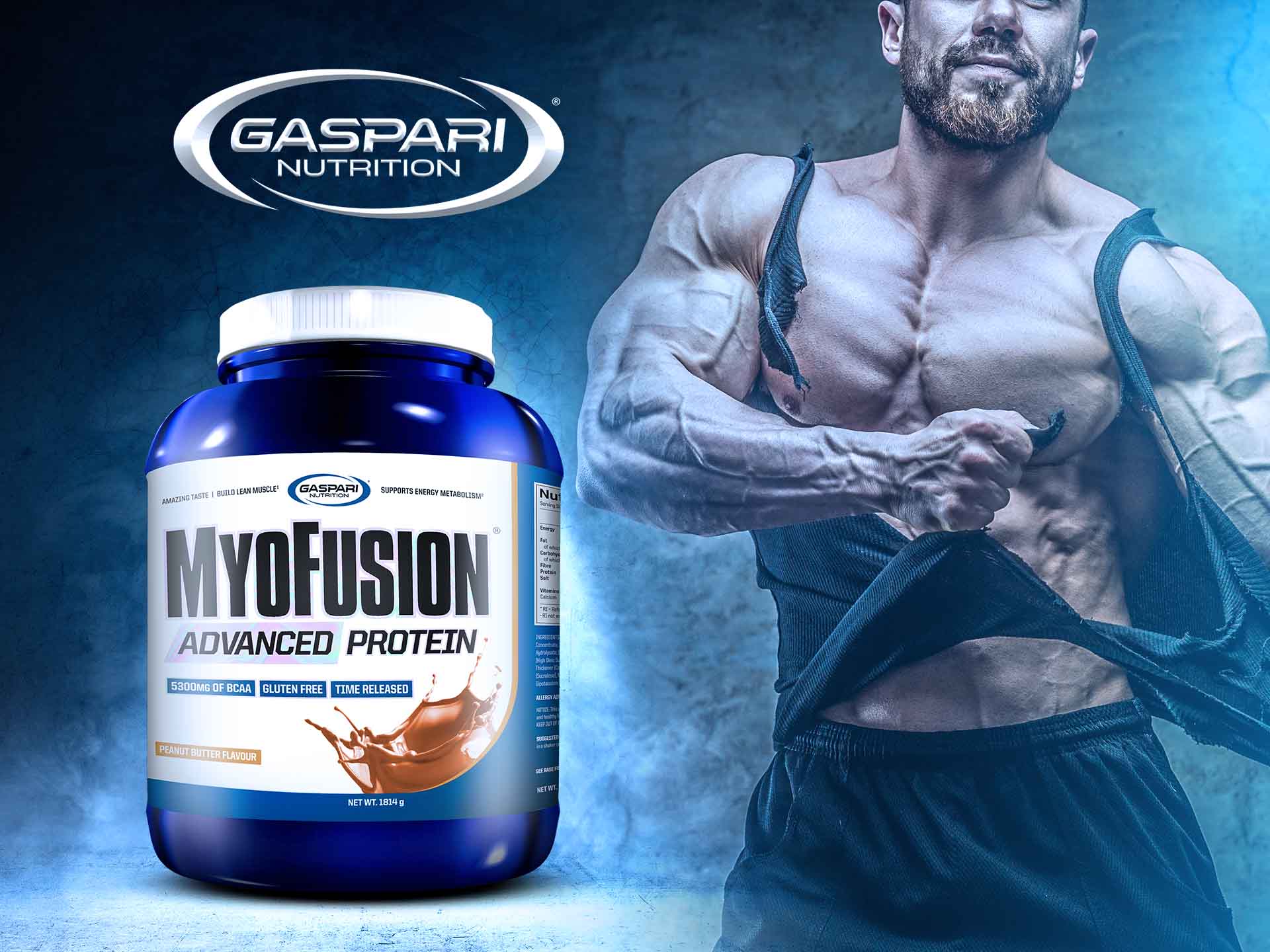 Gaspari nutrition myofusion 1814g peanut butter