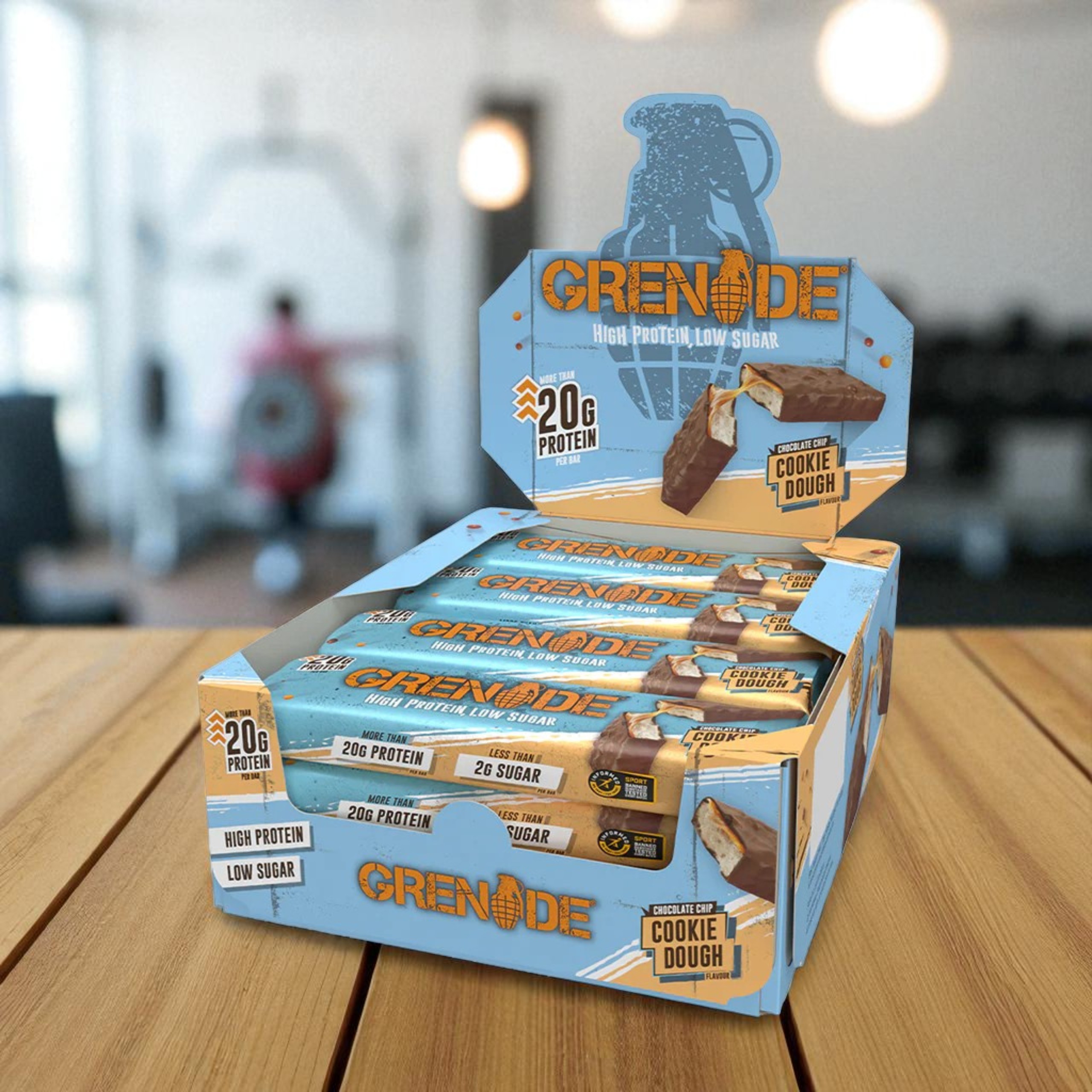 GRENADE - Barre Protéinée - 60g x12 - ChocoChipCookieDou grenade_chocolate_chip_3_2560_x_2560