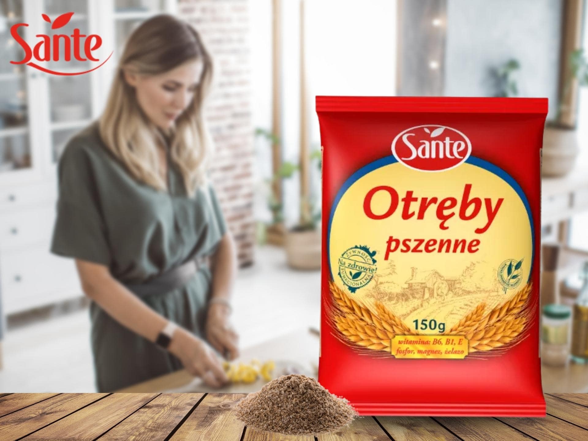 otręby pszenne sante 150g