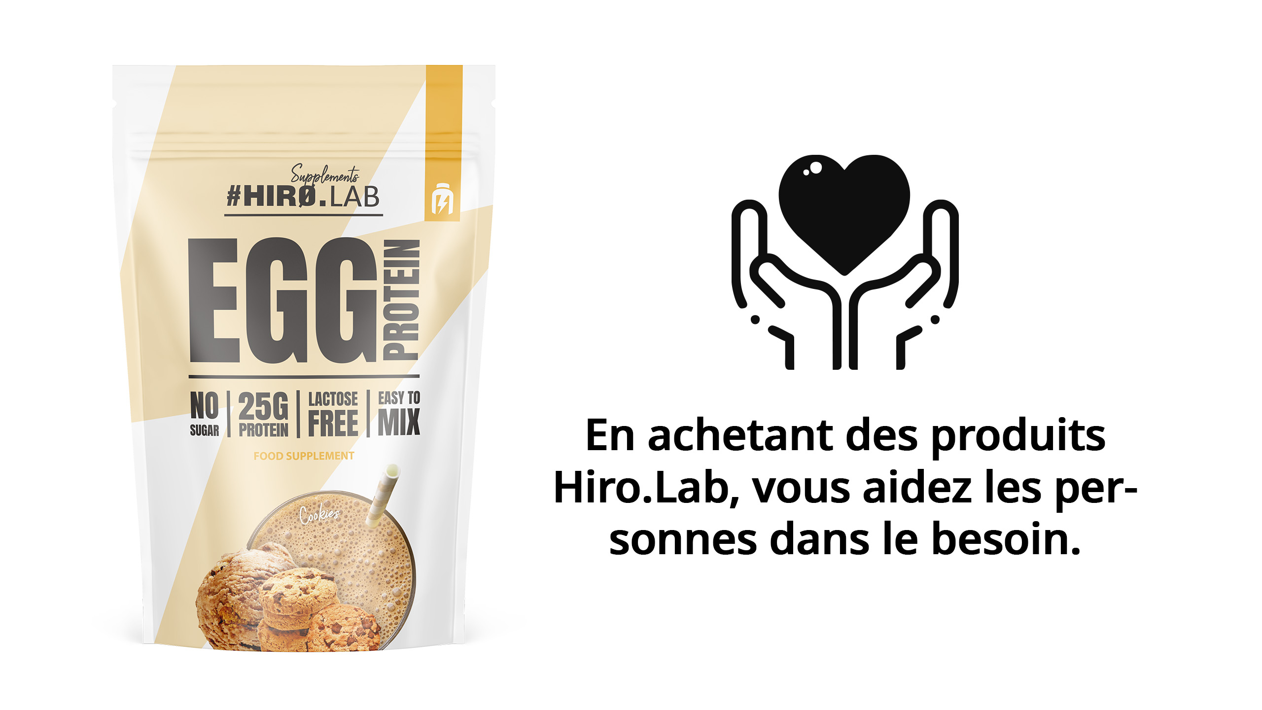 hiro.lab egg protein cookies 750 g