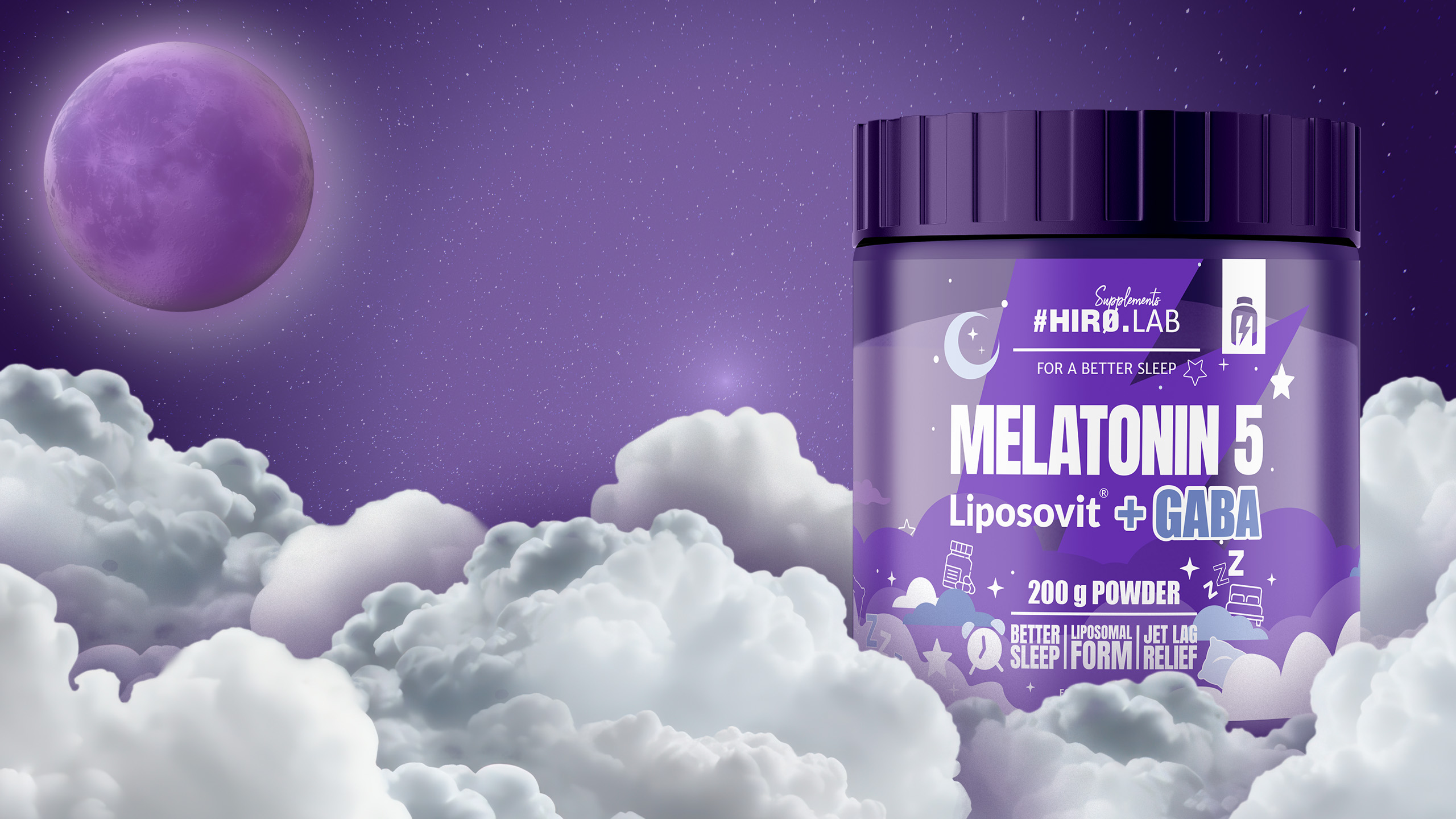 hiro.lab mélatonine liposovit + gaba 200 g
