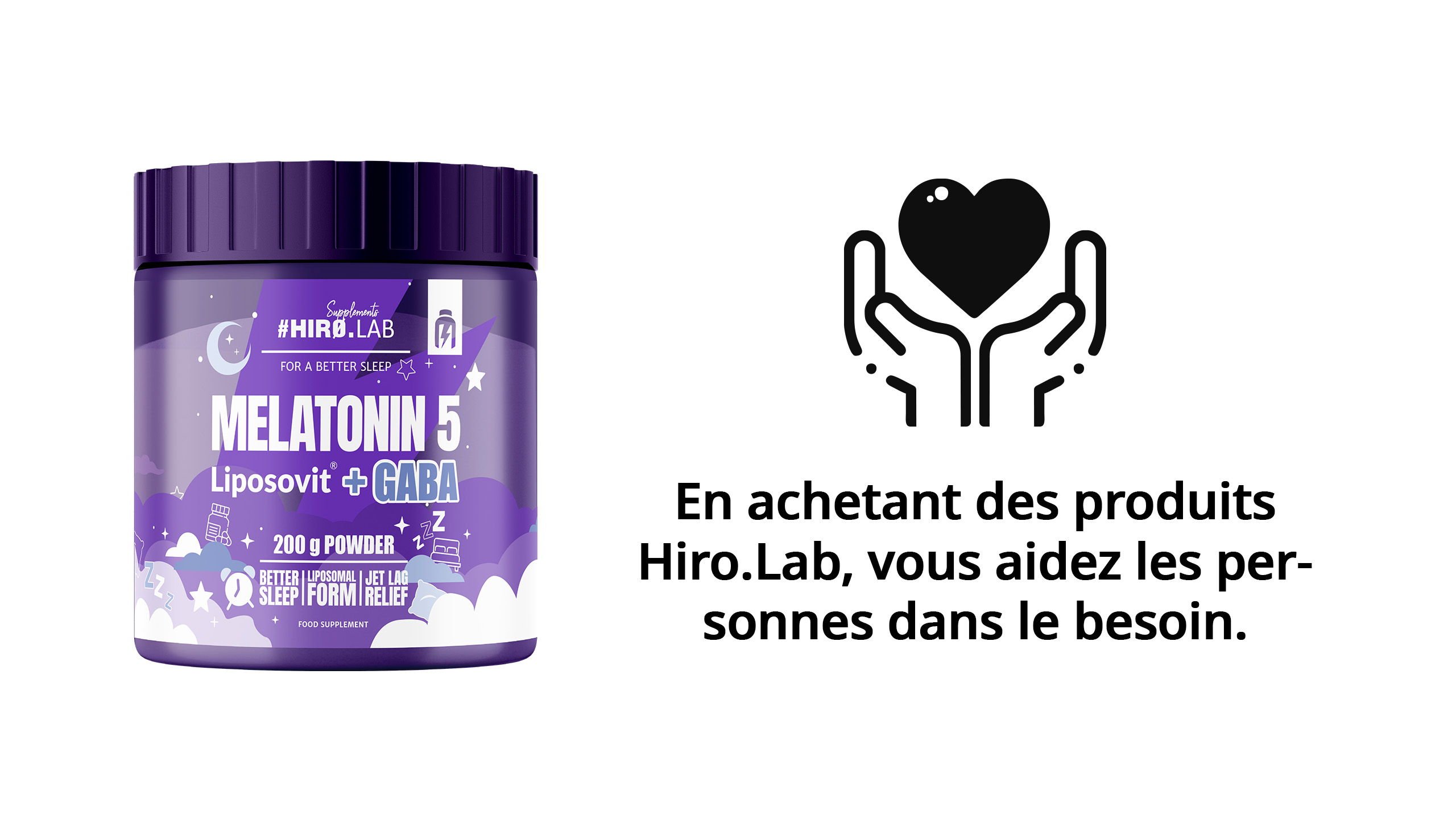 hiro.lab melatonin liposovit gaba 200g