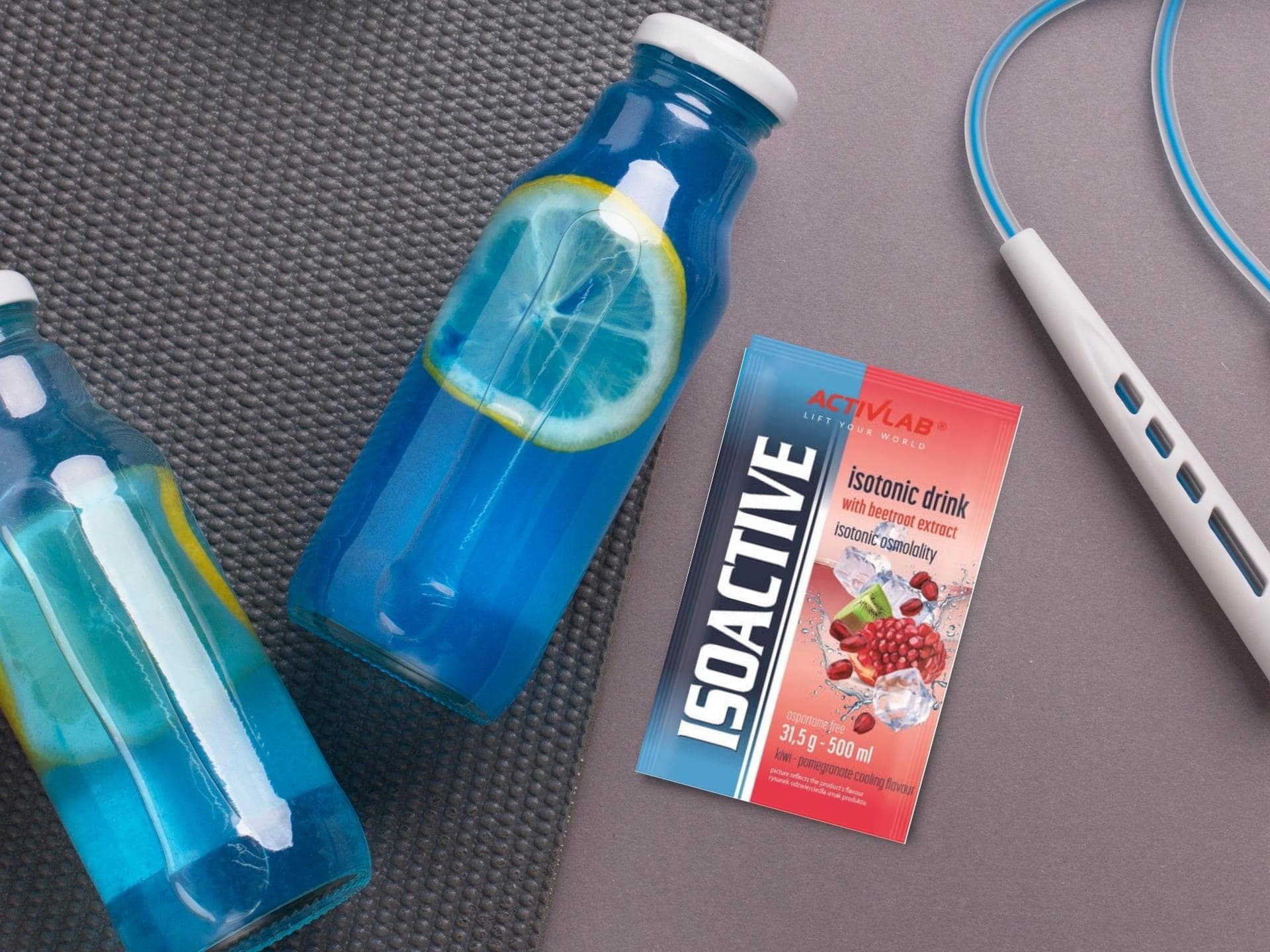 Iso Active sachet hydratation corps grenade kiwi