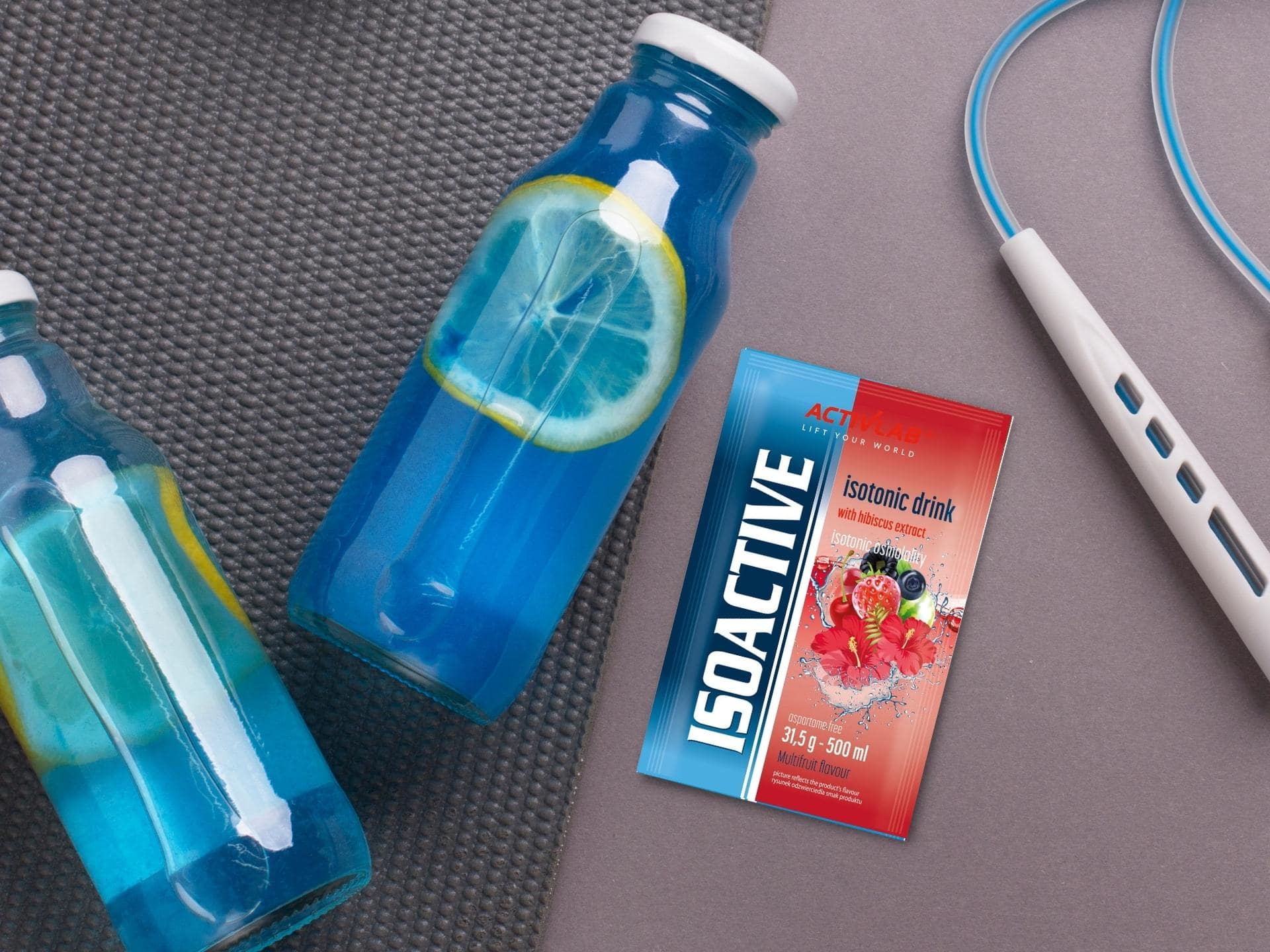 Iso Active sachet hydratation du corps multifruit