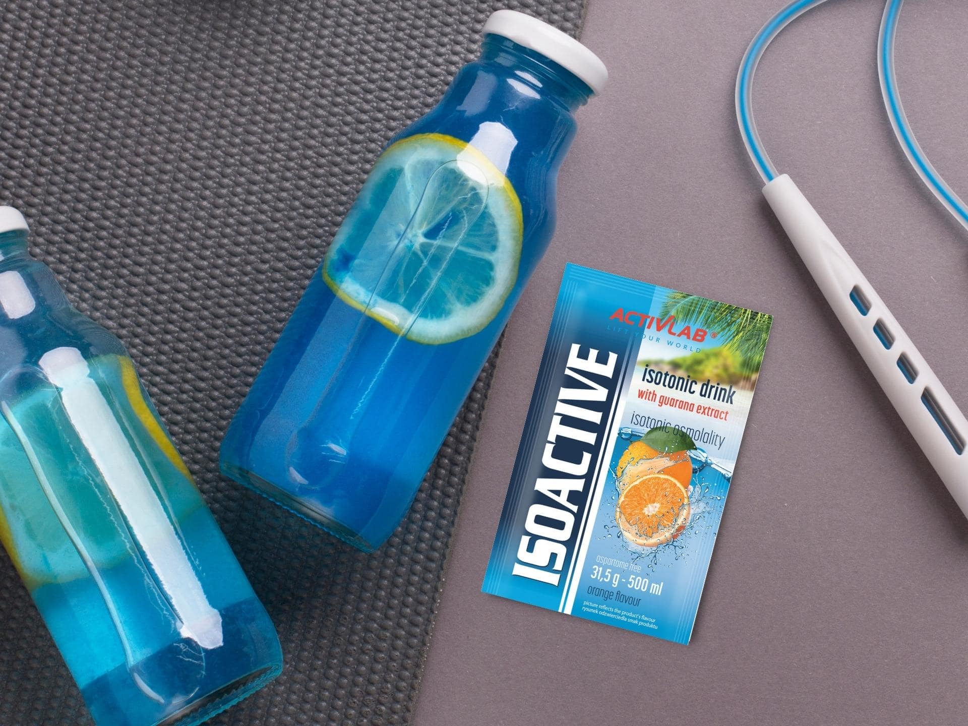 Iso Active sachet hydratation corps orange