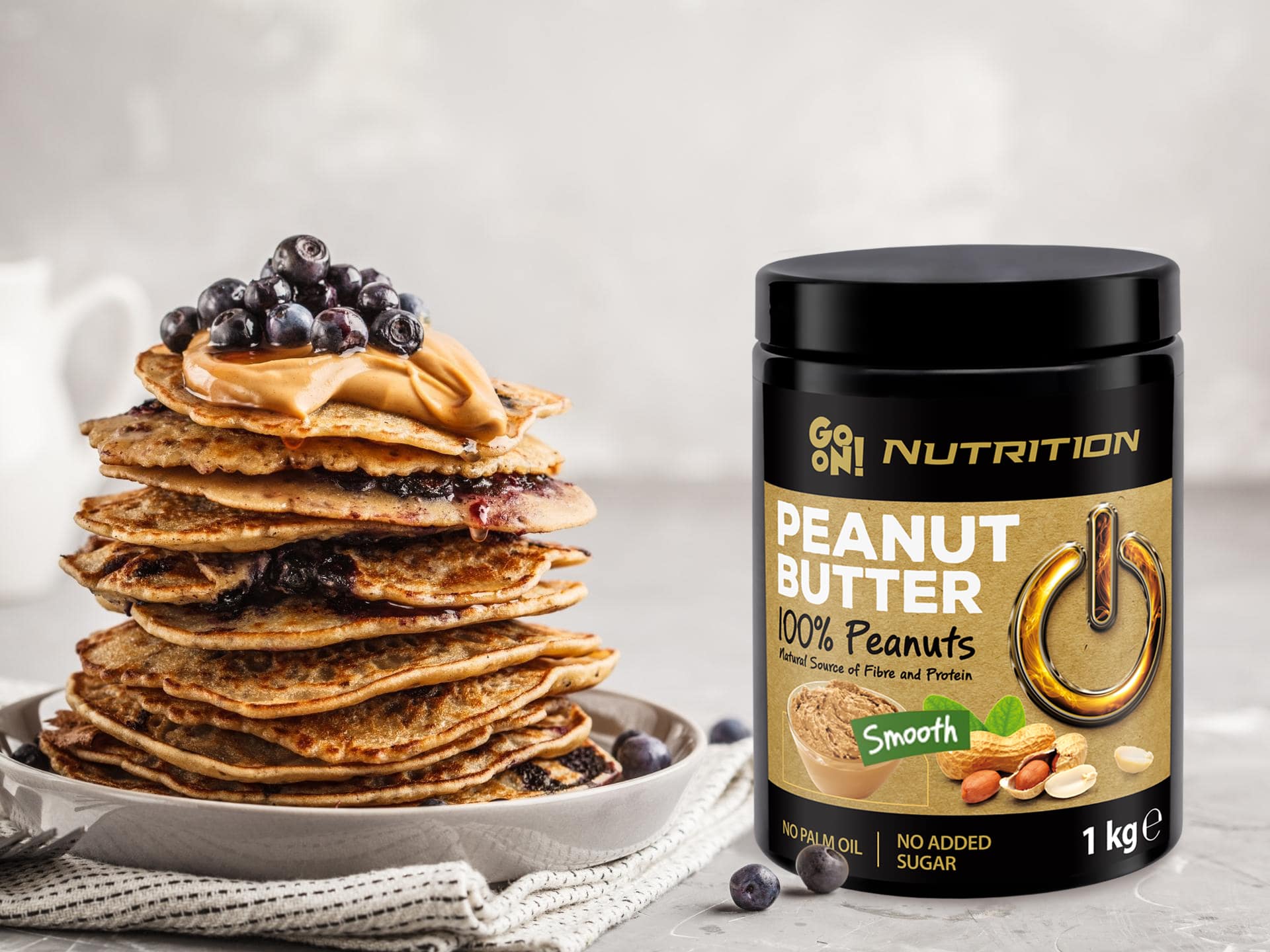 GO ON NUTRITION Peanut Butter Go On Peanut Butter - 100% Orzechów Arachidowych - 1000g