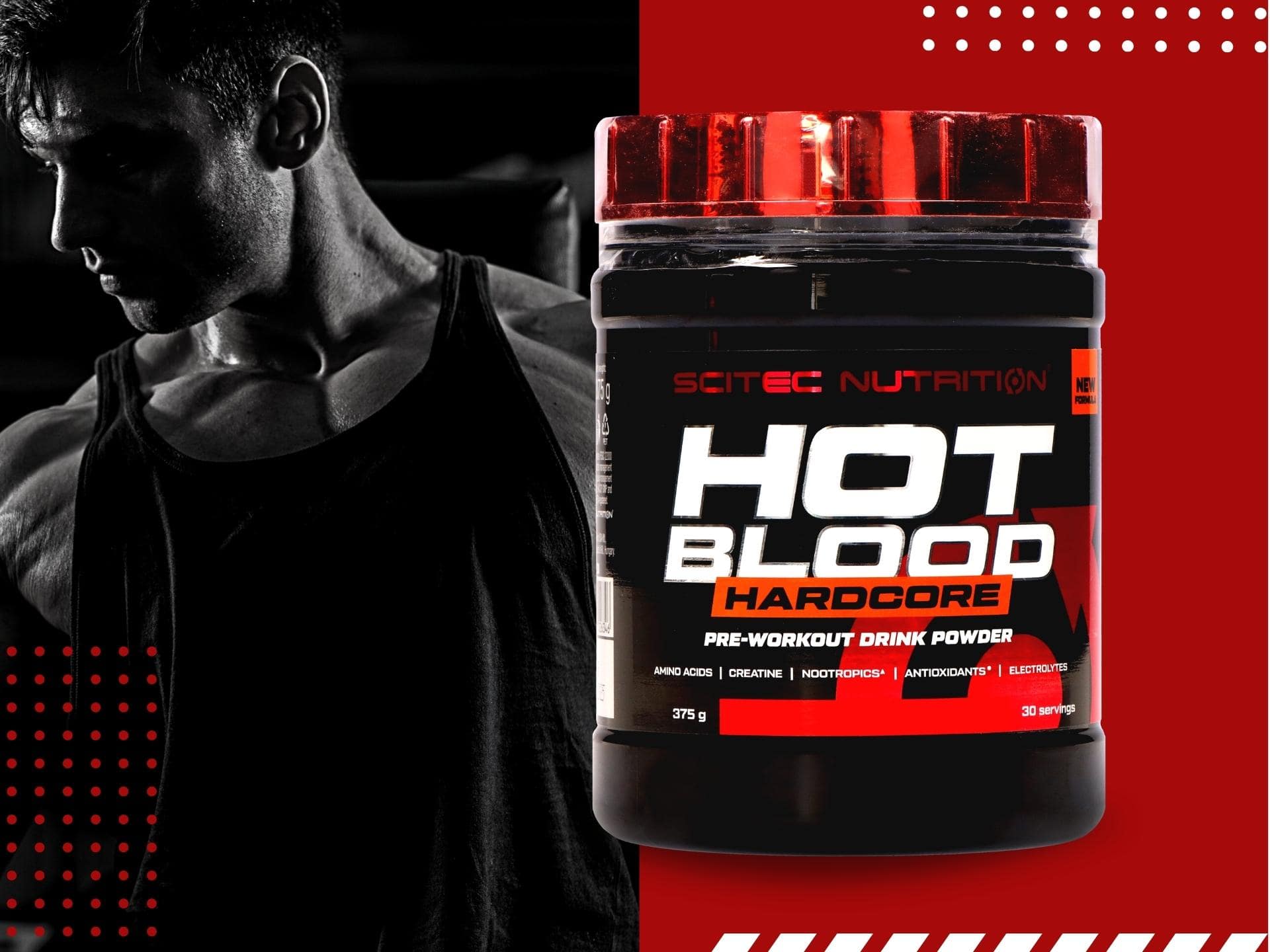 SCITEC Hot Blood Hardcore - 375g odżywka