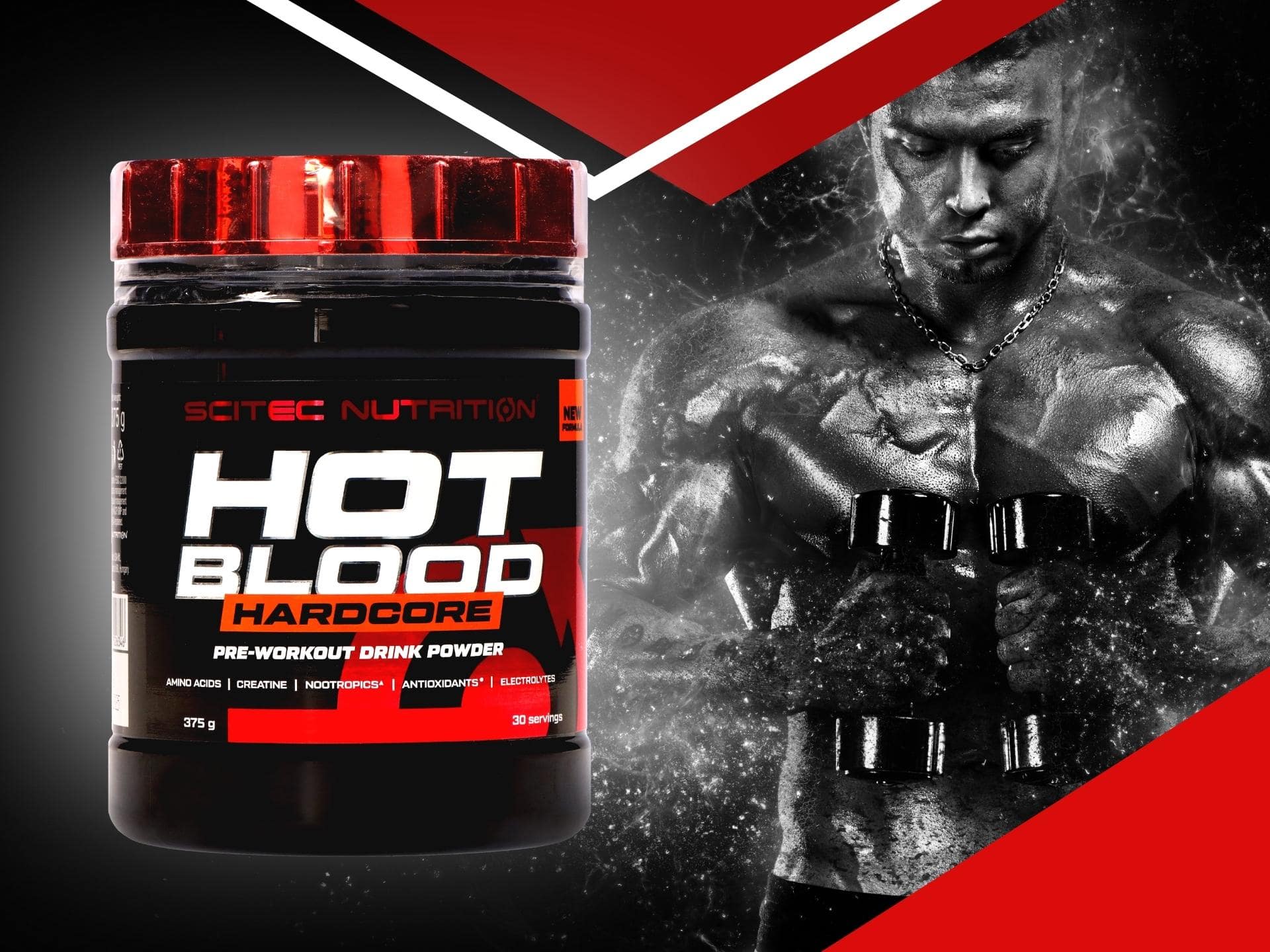 SCITEC Hot Blood Hardcore - 375g siła