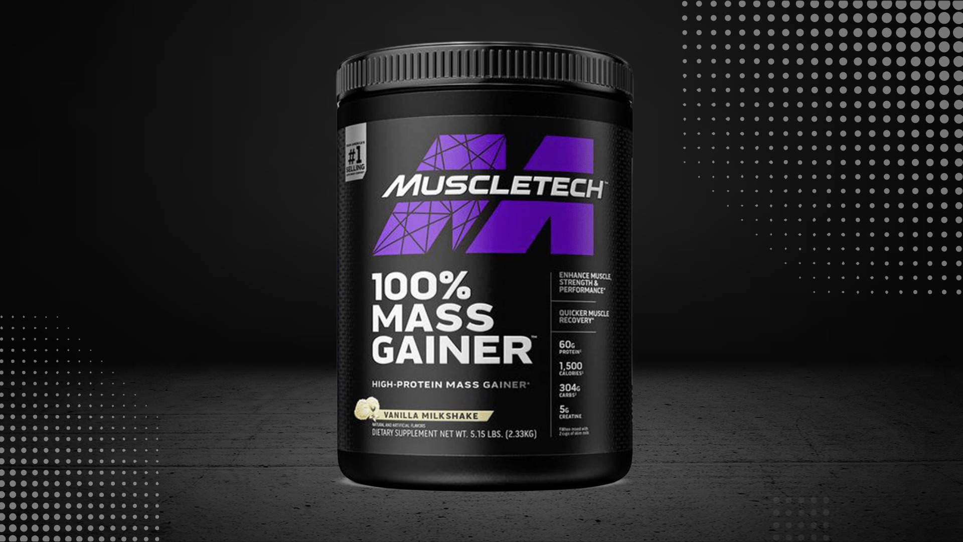 100% mass gainer vanilla masa siła białko