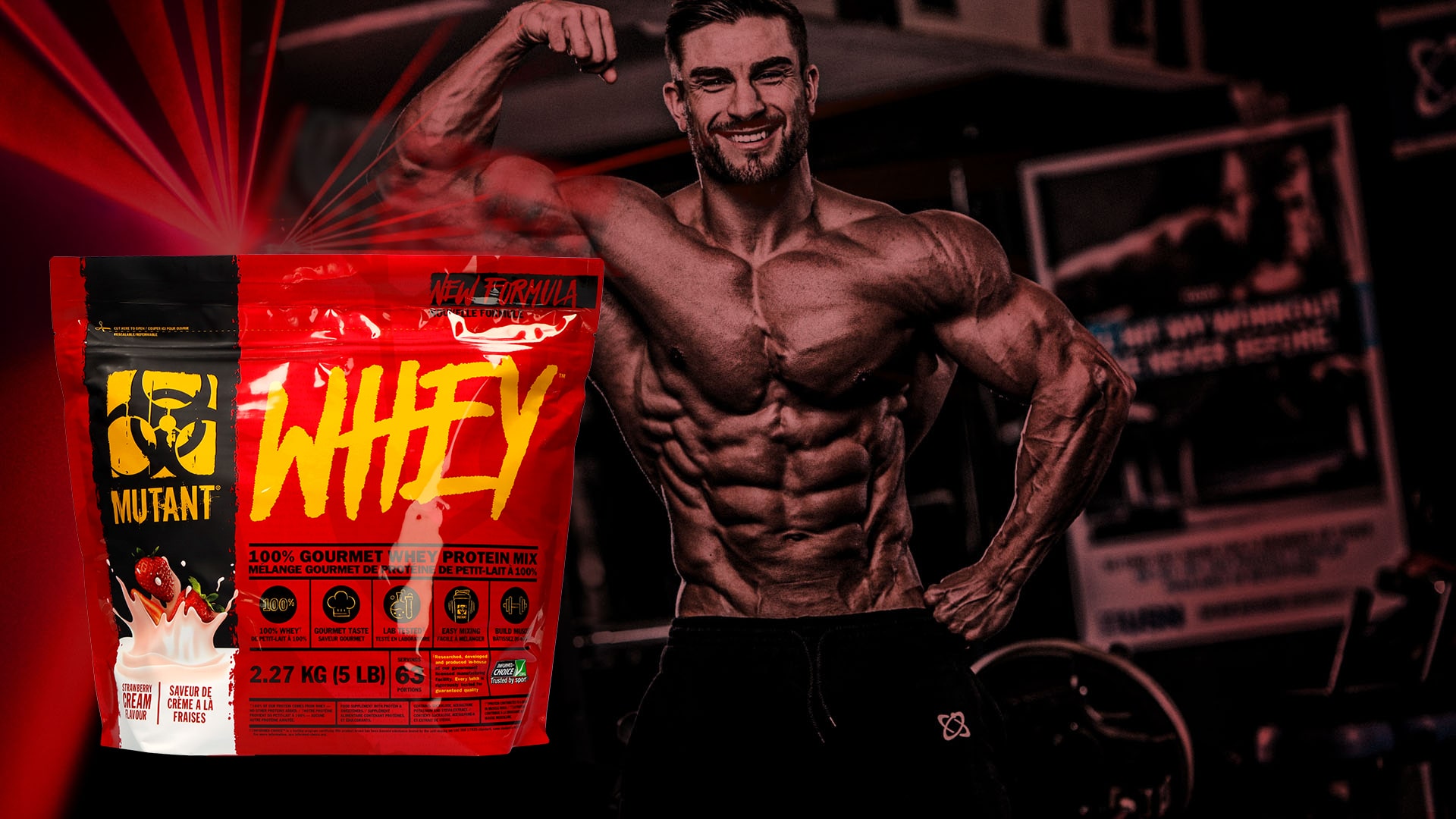 MUTANT Mutant Whey - 2270g strawberry