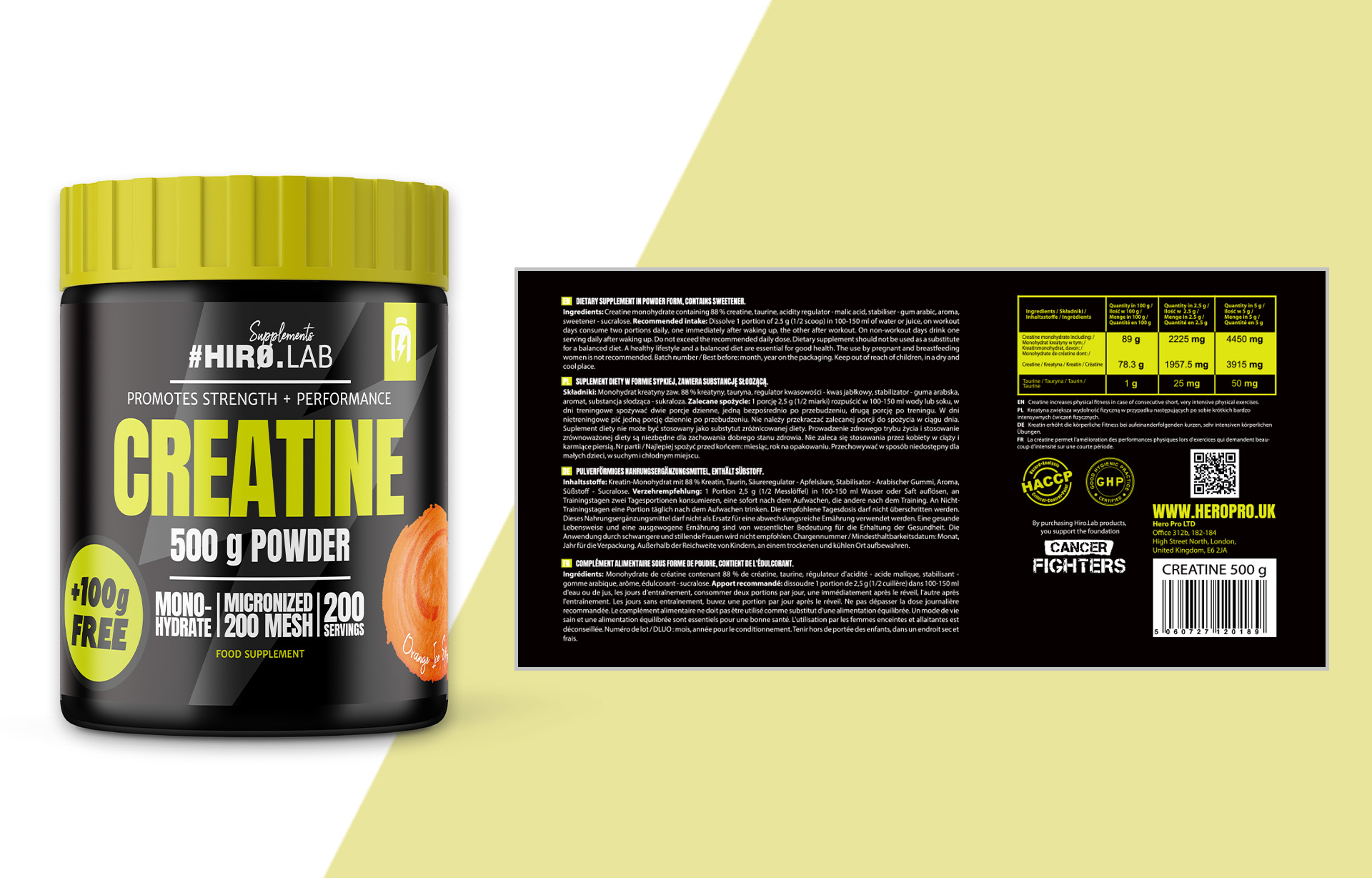 creatine kreatyna proszek masa 500g