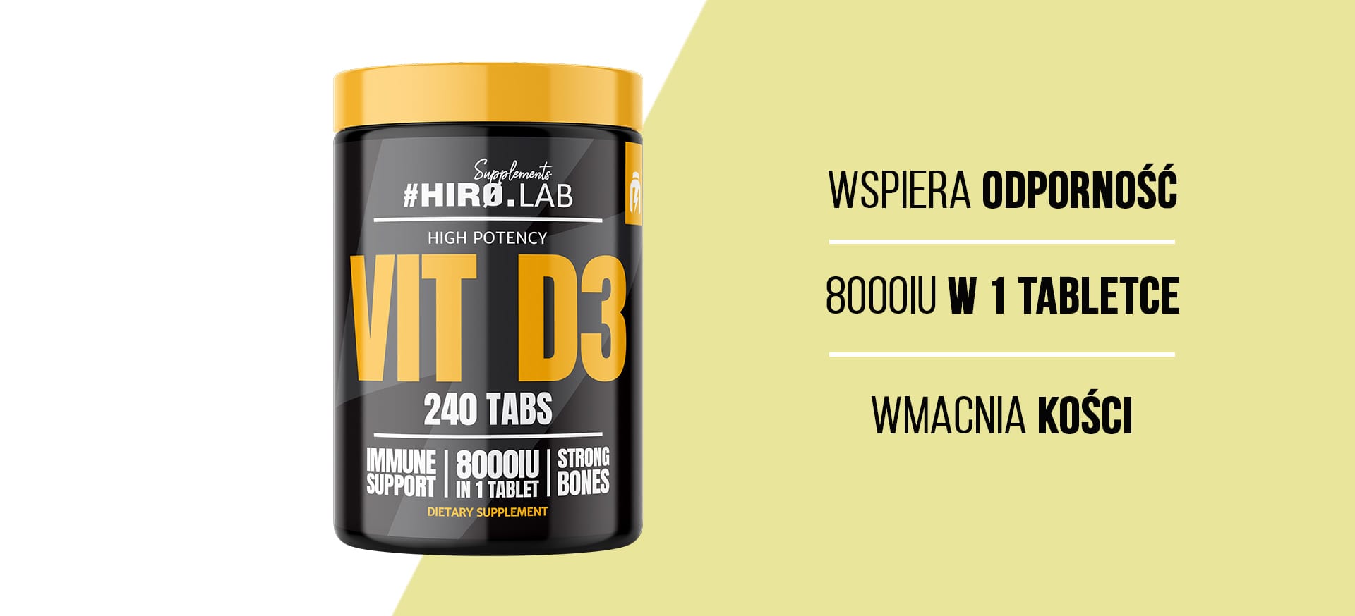 HIRO.LAB Vitamin D3 8000IU - 240tabs