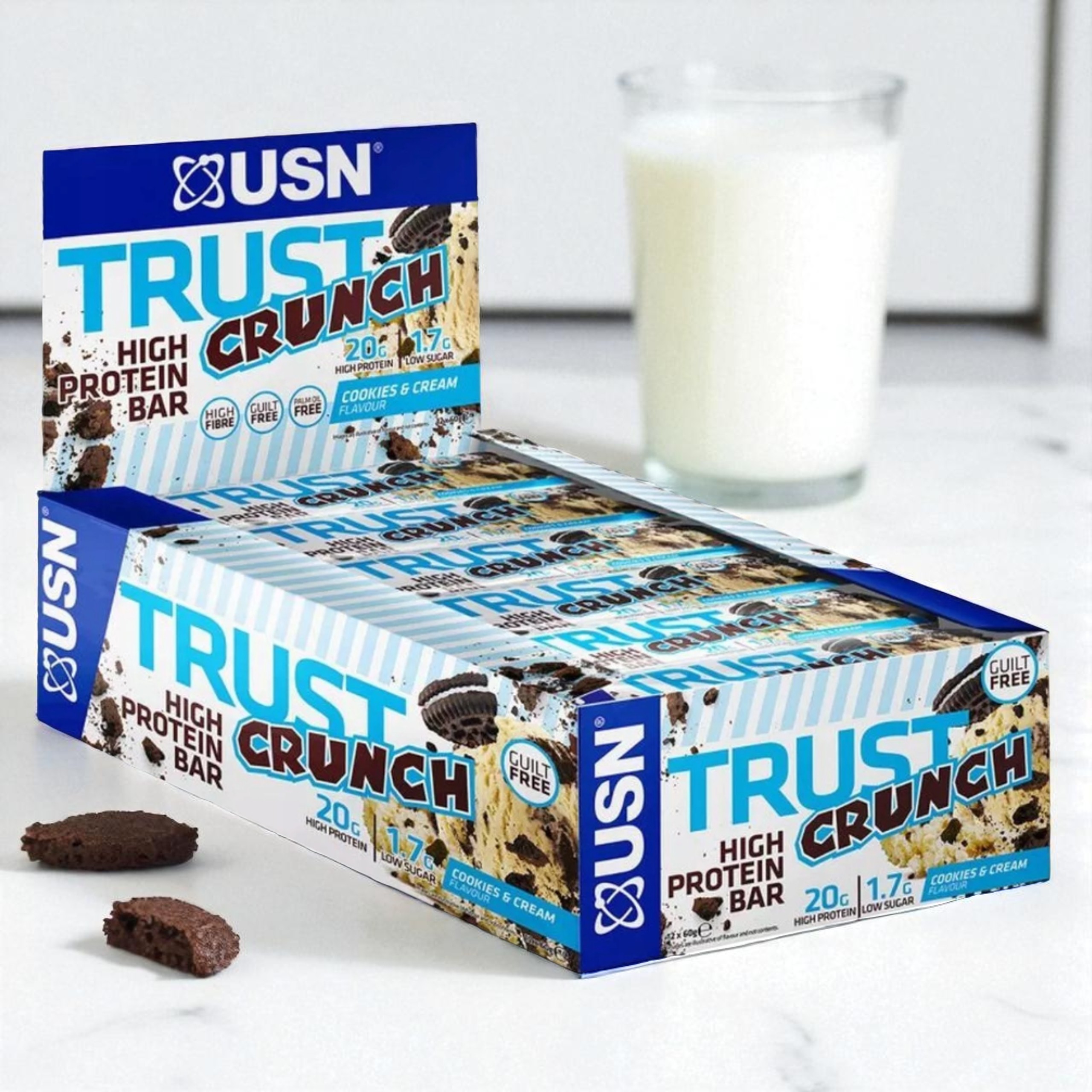 USN - Trust Crunch - 12x 60g - Cookies et Crème trust_crunch_cookies_3_2560_x_2560