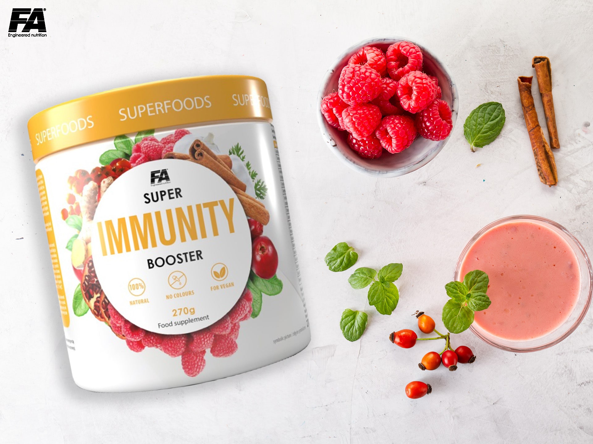 FA - Immunity Booster - mélange d'ingrédients soutenant l'immunité