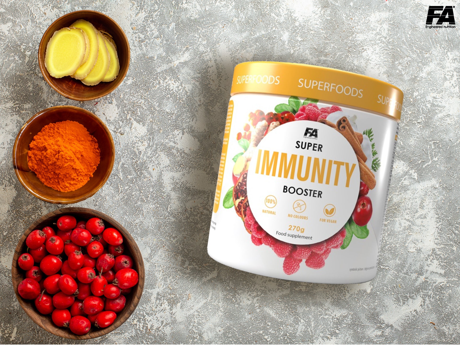 FA - Immunity Booster - mélange d'ingrédients soutenant l'immunité