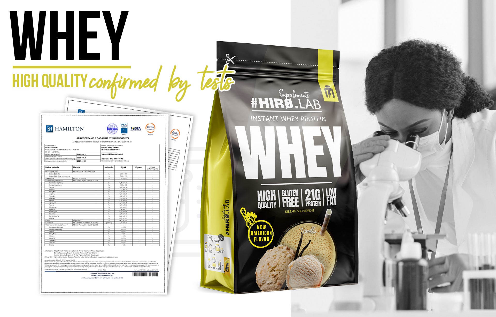 Instant Whey Protein - avec composition testée