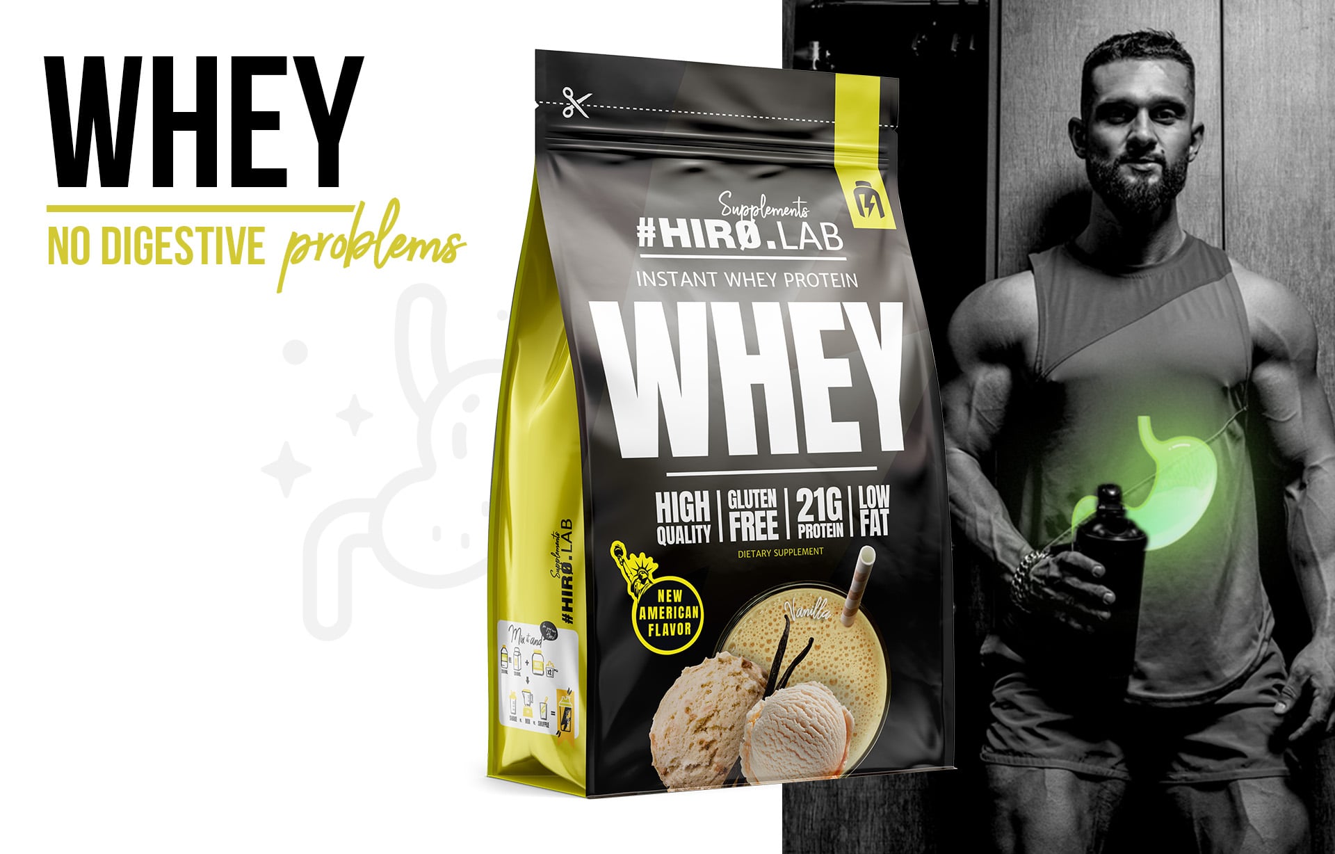Instant Whey Protein vanilla