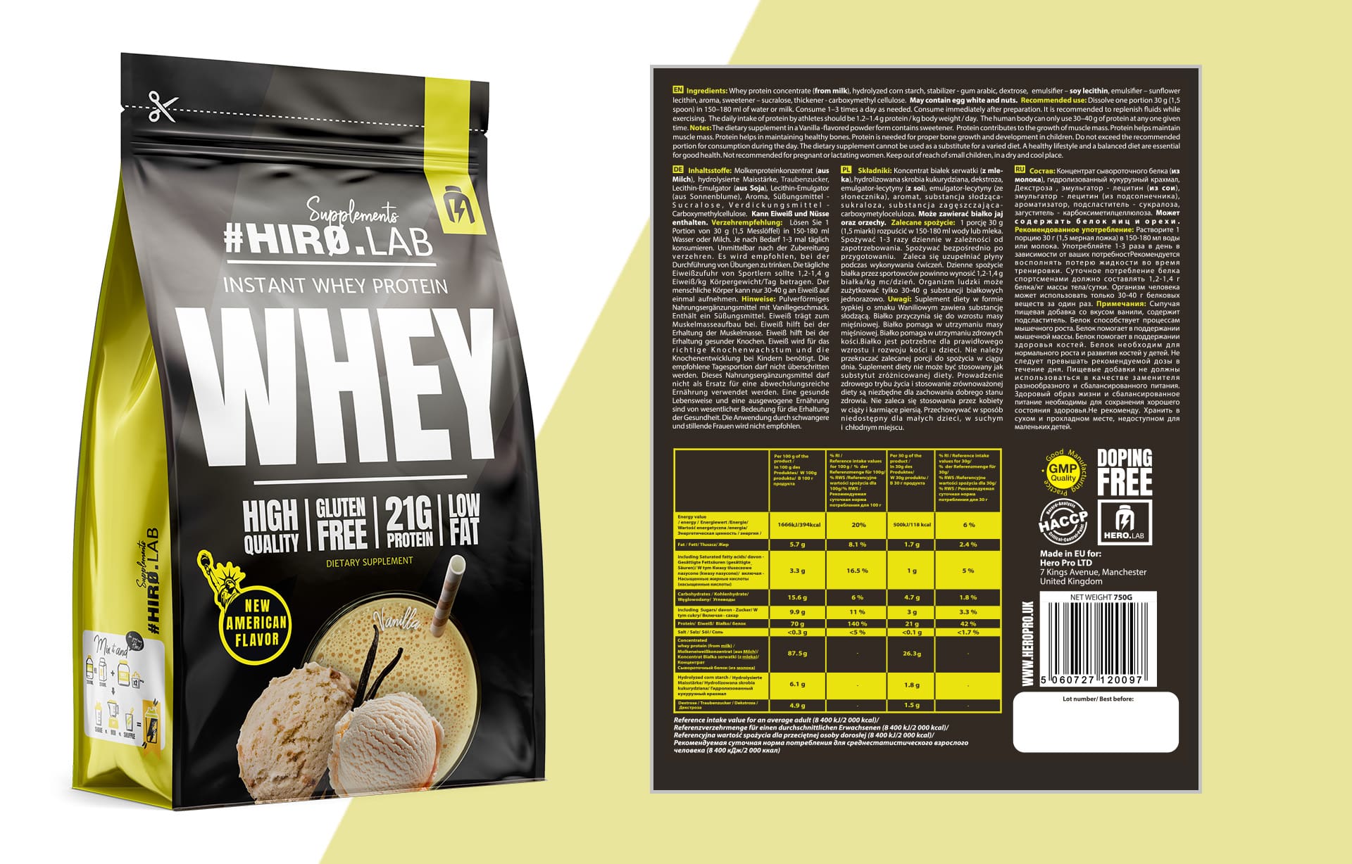 Instant Whey Protein vanilla