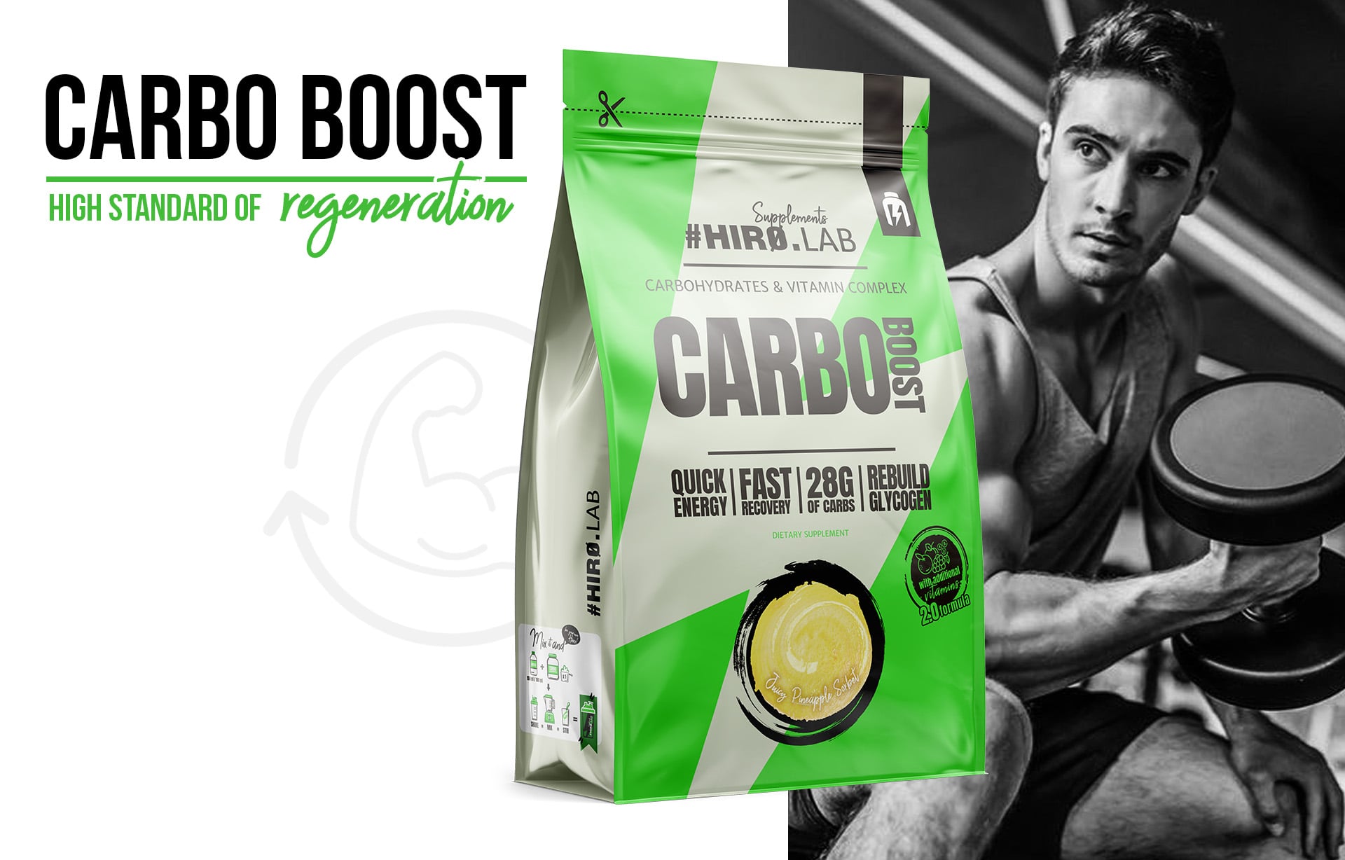 Hiro.Lab - Carbo Boost - supplément glucidique à base de maltodextrine