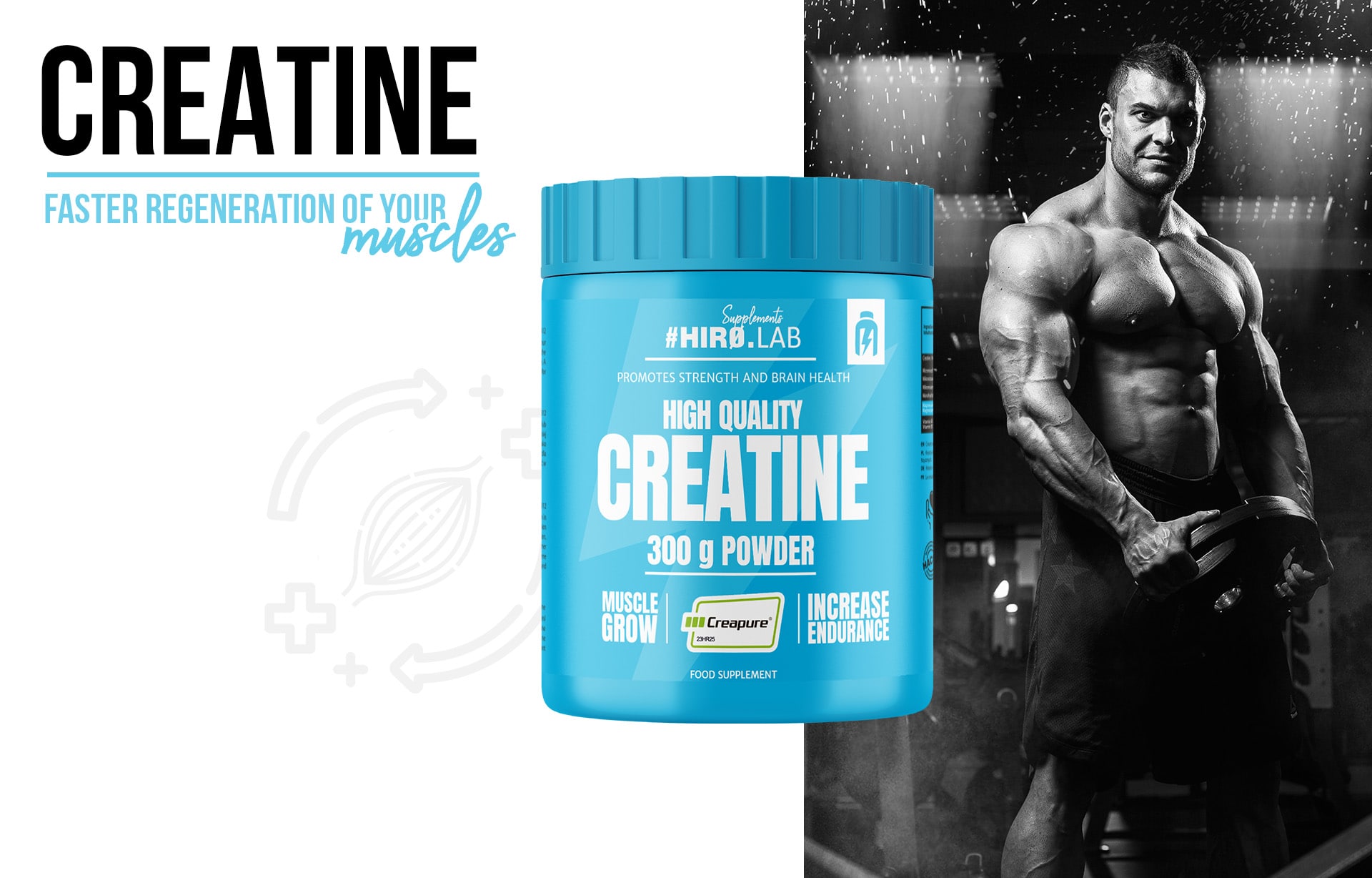 Hiro.Lab - Creapure - opatentowany monohydrat kreatyny 200 MESH