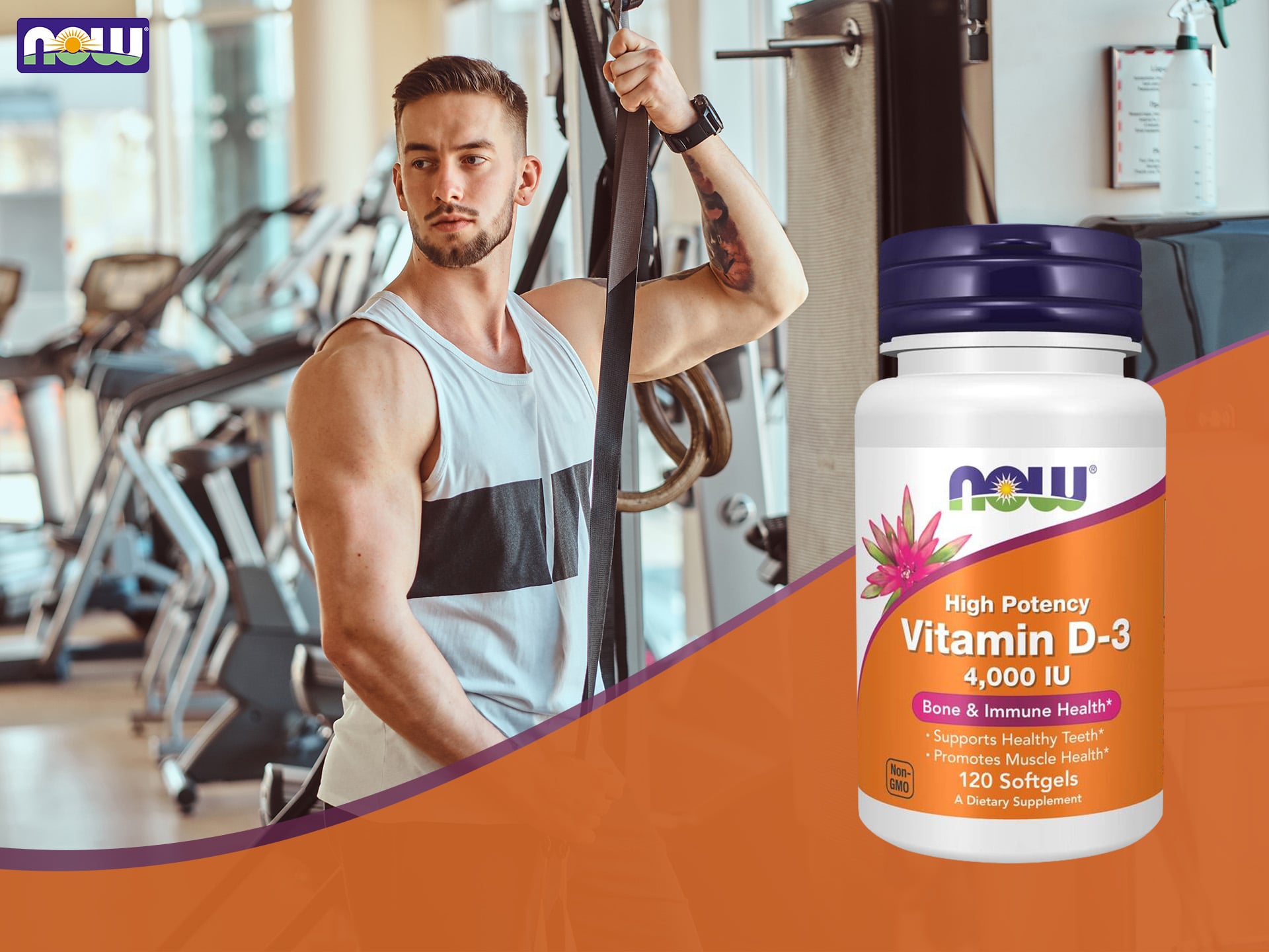 Vitamine D3 - soutien des os, muscles et immunité