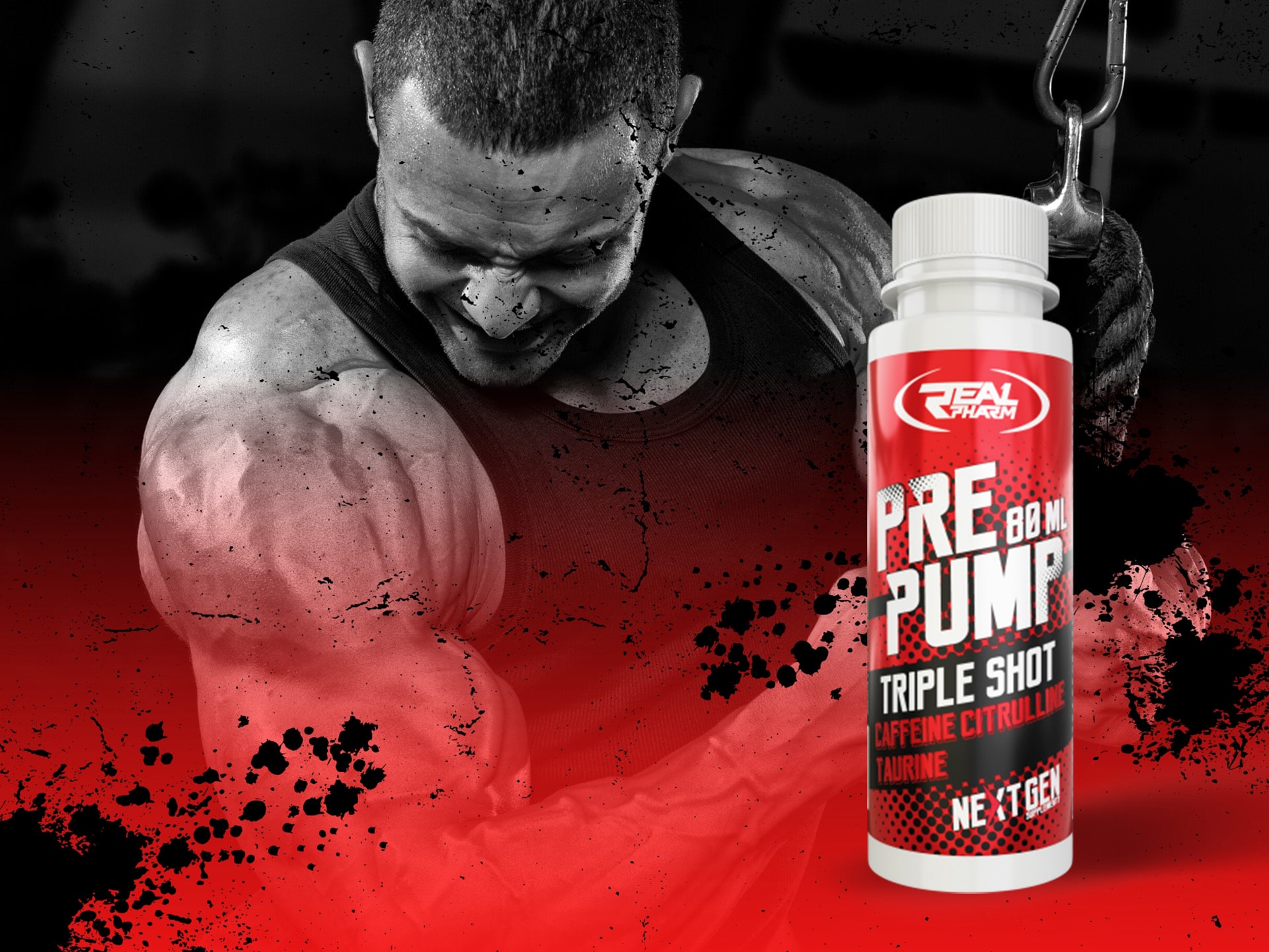 Real Pharm - PrePumpShot shot avant entraînement, preworkout