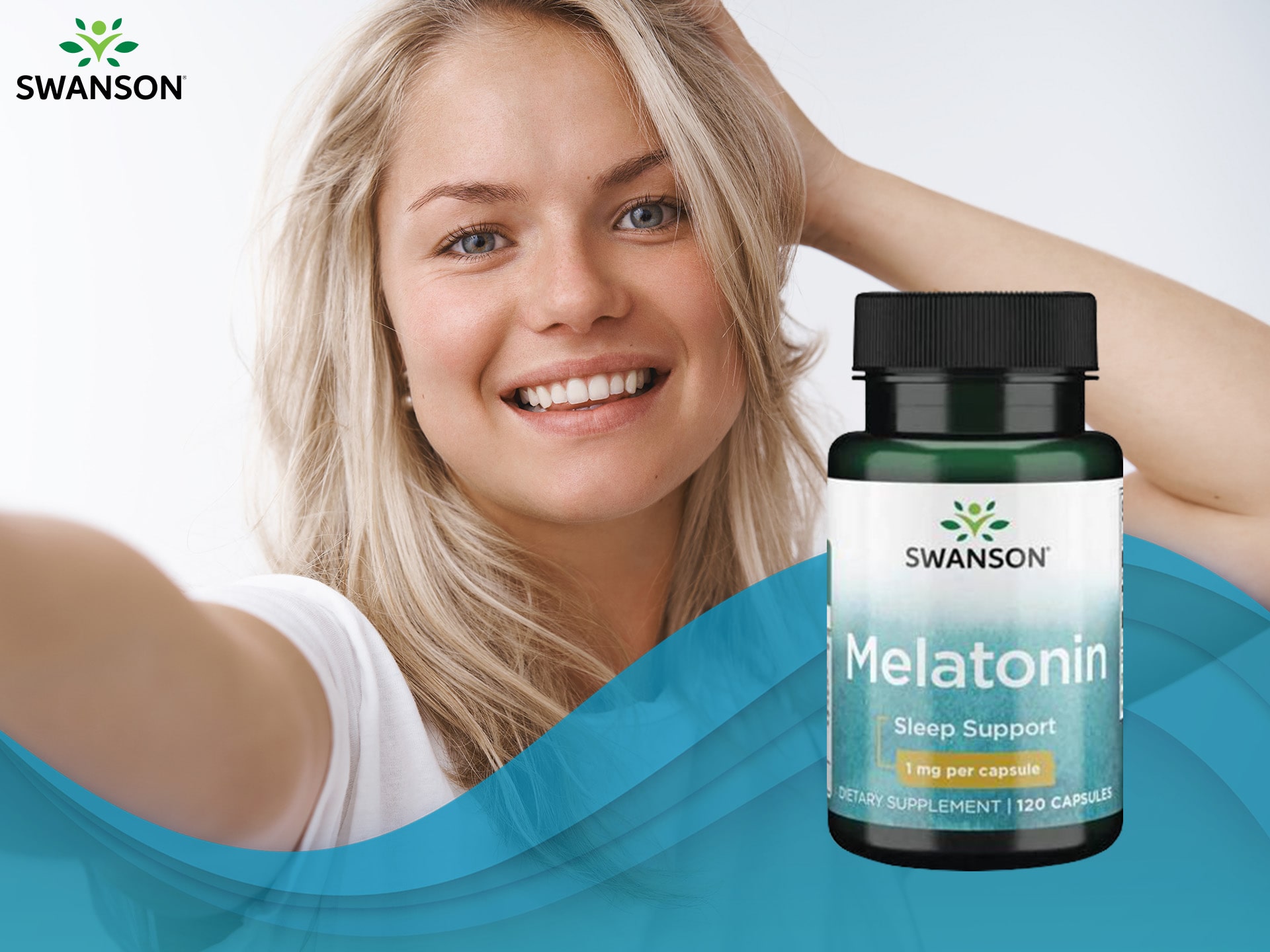 Swanson - Mélatonine 1mg - soutien d'un sommeil profond