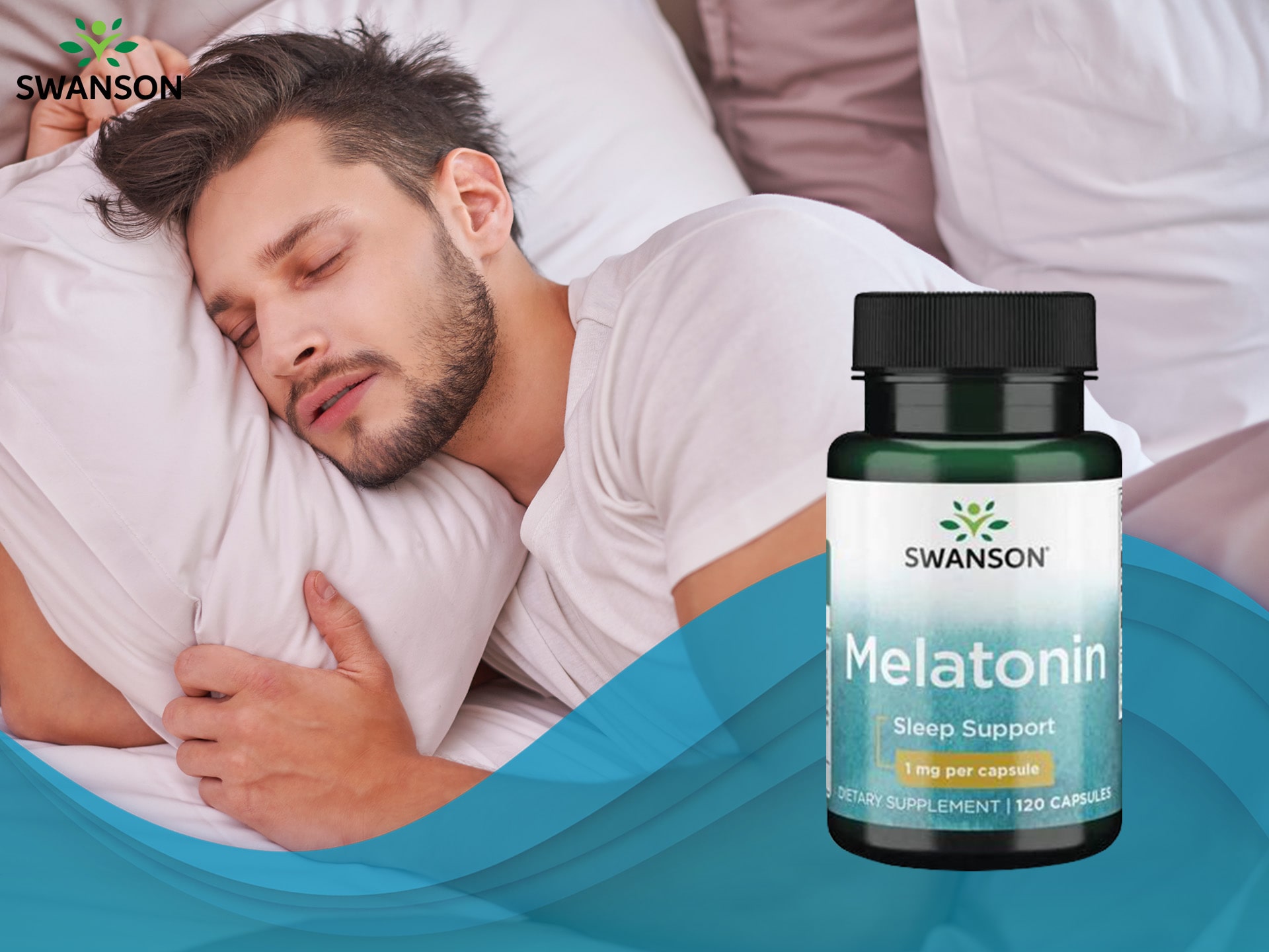 Swanson - Mélatonine 1mg - soutien d'un sommeil profond