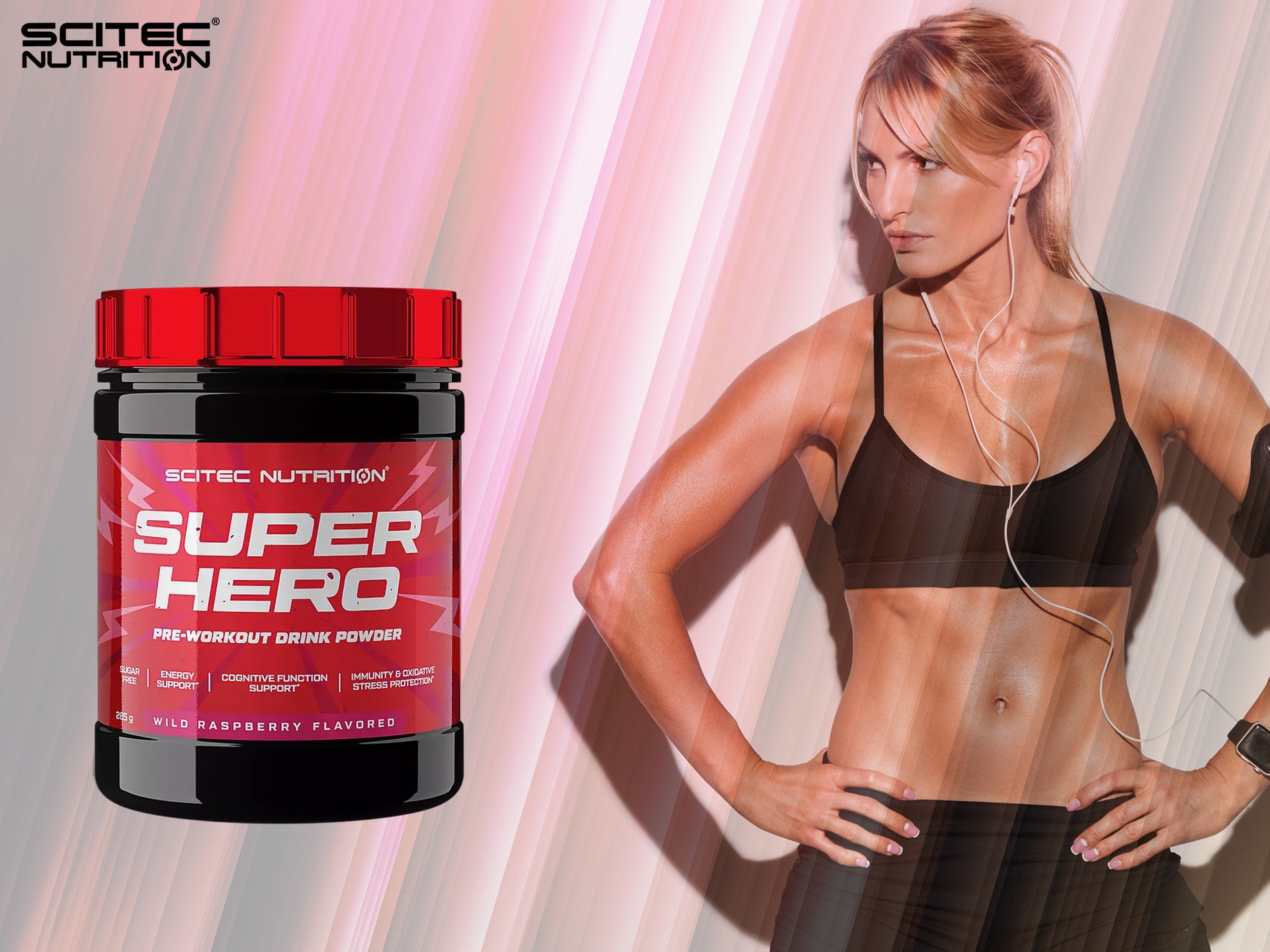 Scitec - SuperHero - pré-entraînement avec choline et coenzyme Q10