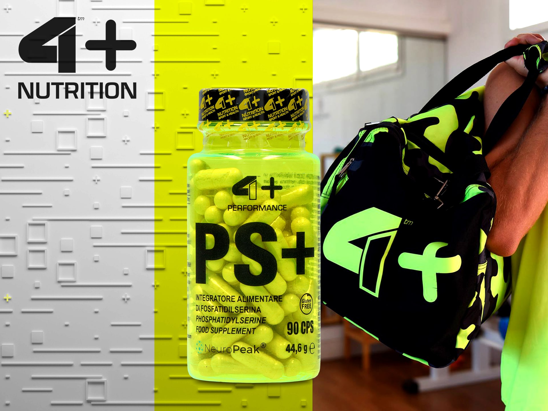 4+ Nutrition - PS+ - phosphatidylsérine - 90 caps