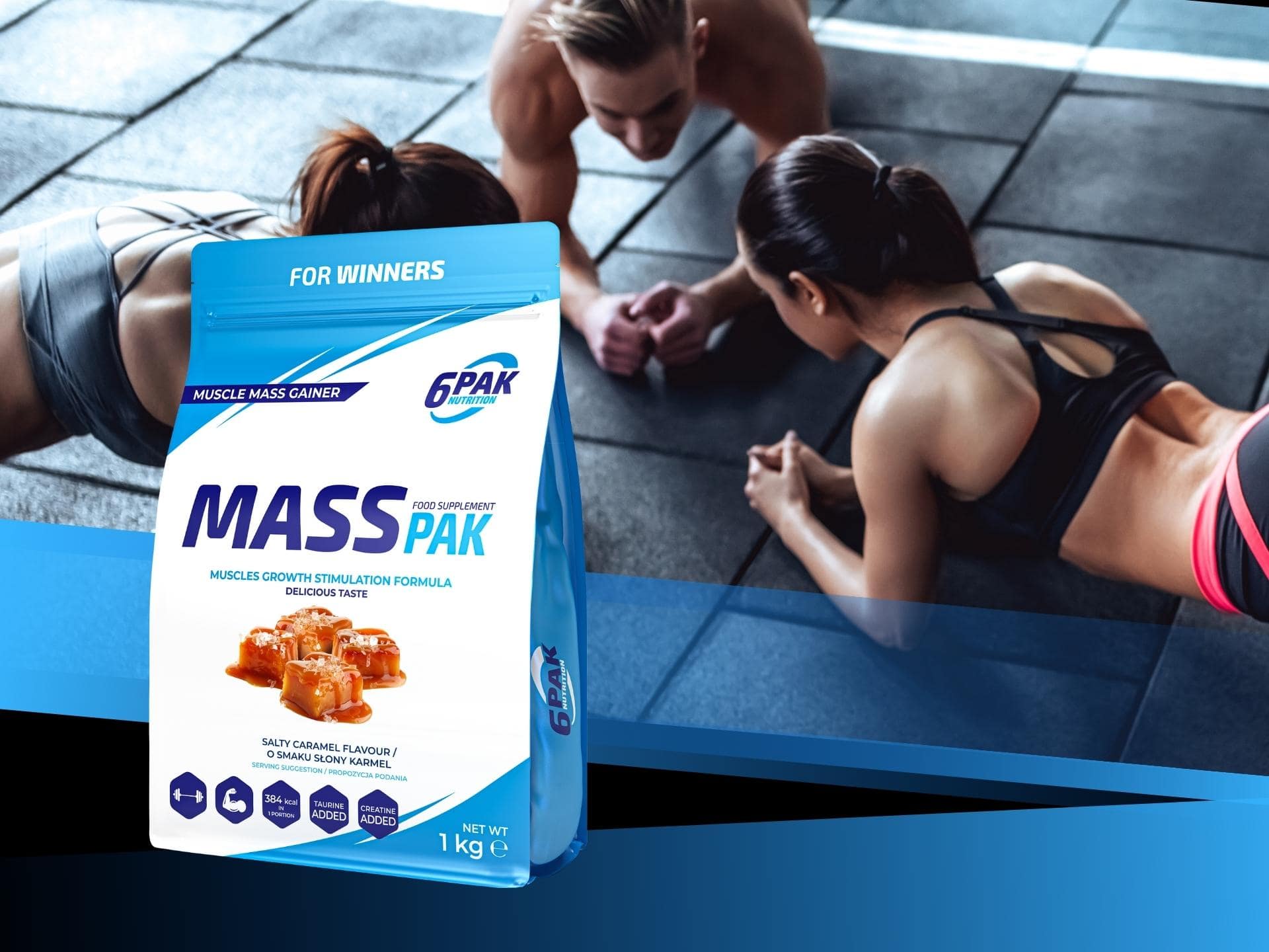 6Pak - MassPak - Shake pour la masse - Caramel salé