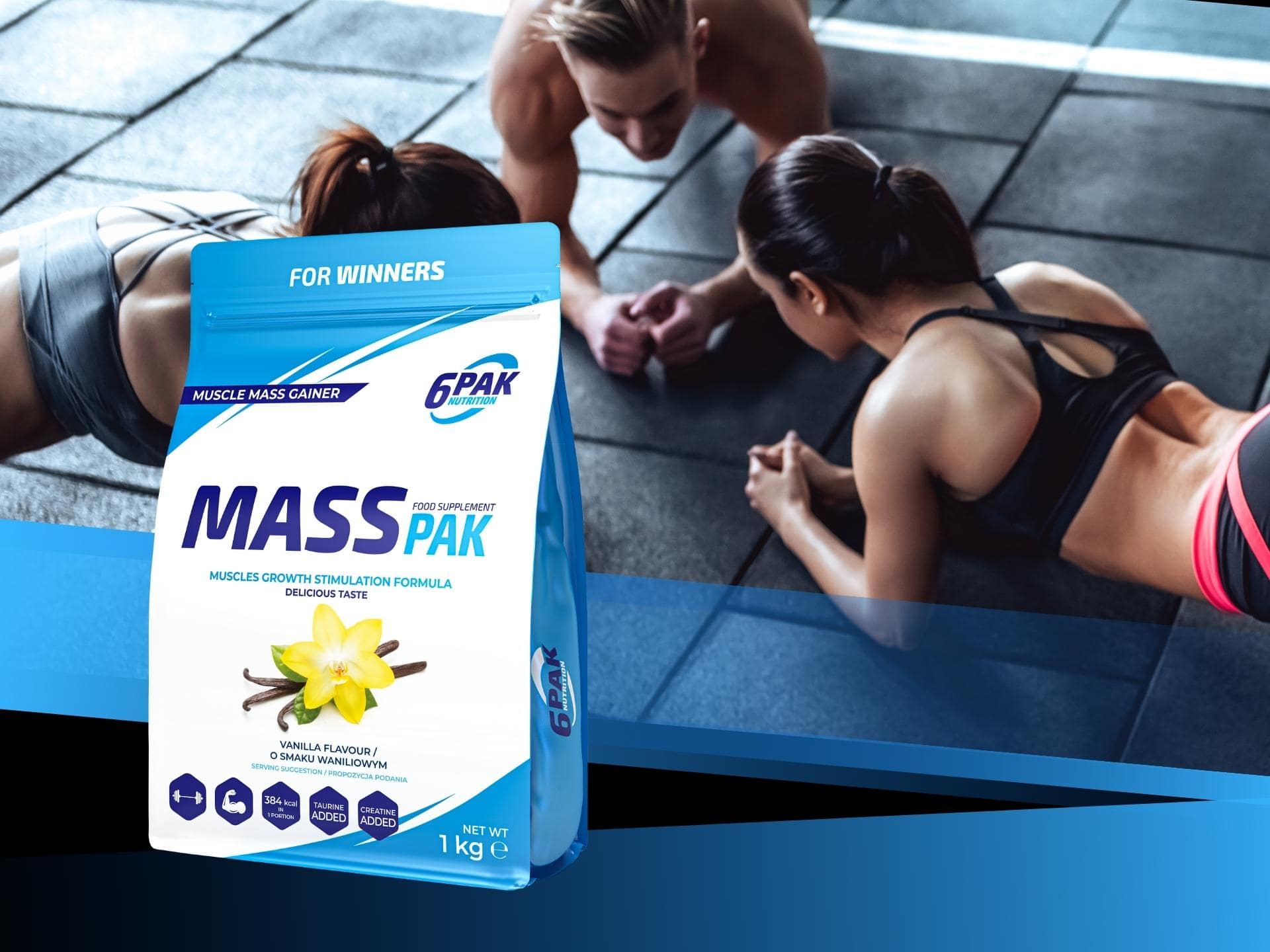 Complément glucidique-protéique - MassPak - 1000g
