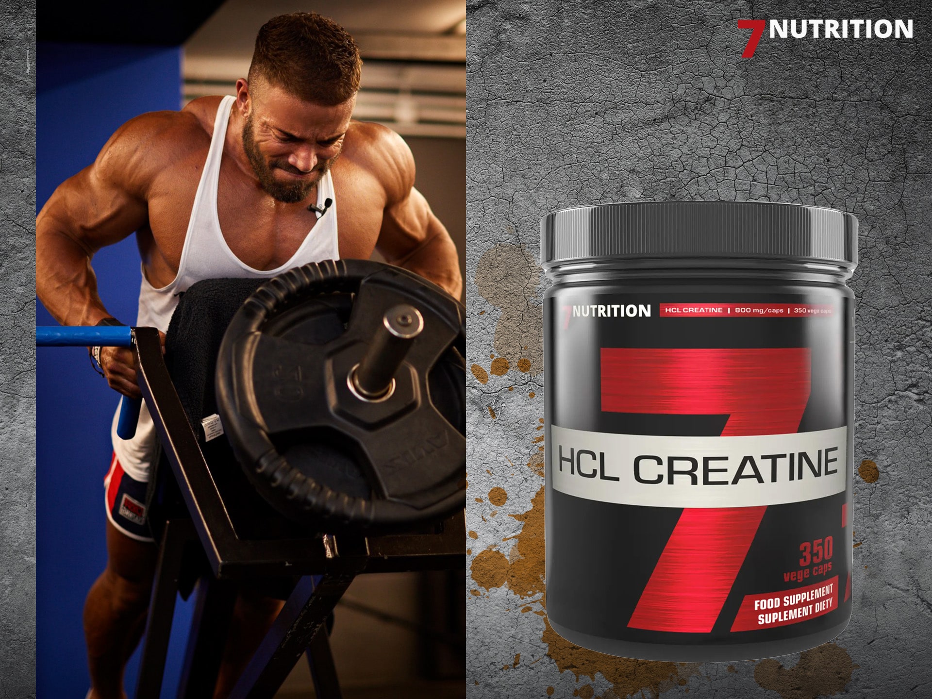 7Nutrition - HCL Creatine - 350 vege caps