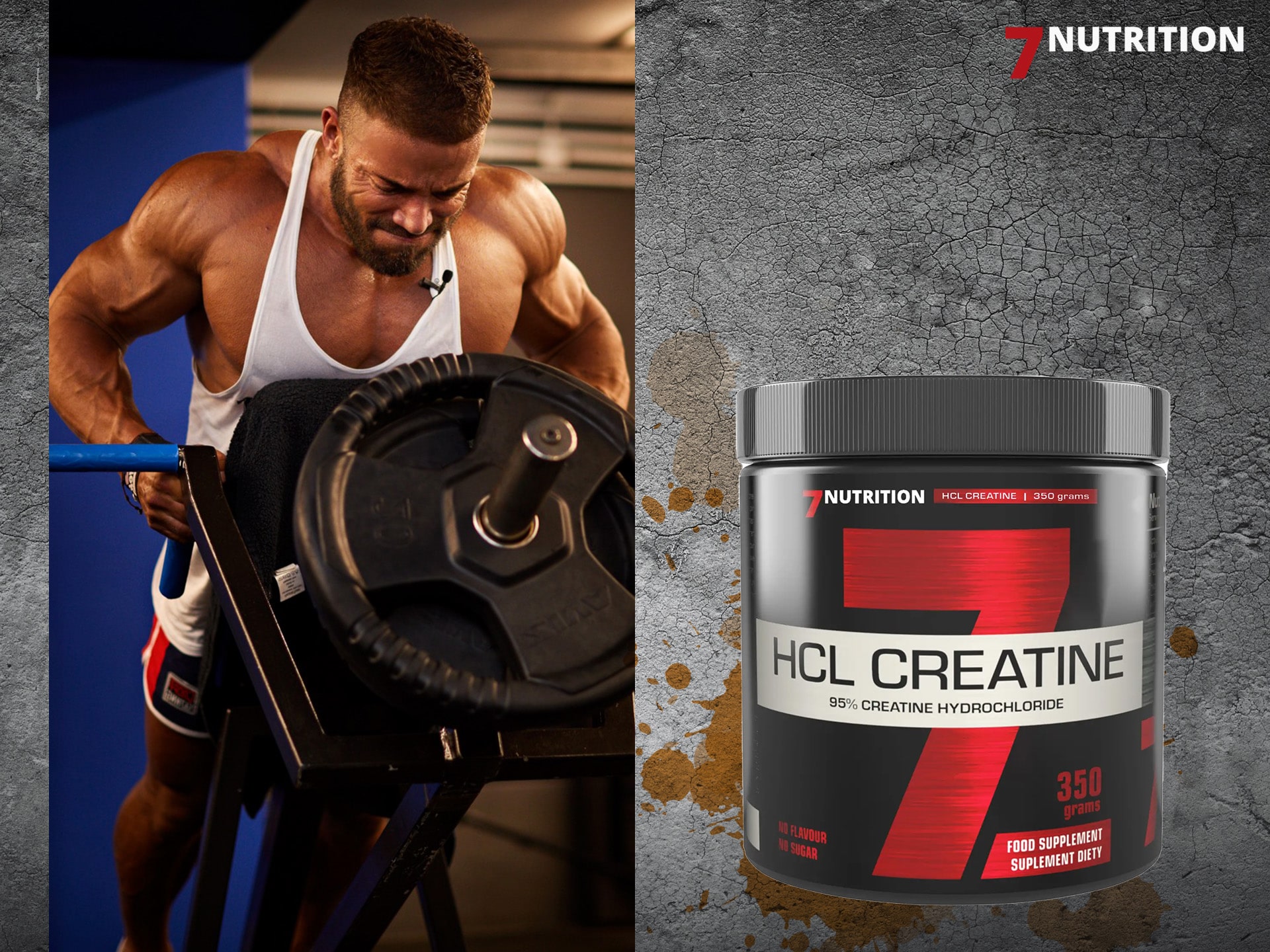 7Nutrition - HCL Creatine - Unflavoured - 350g