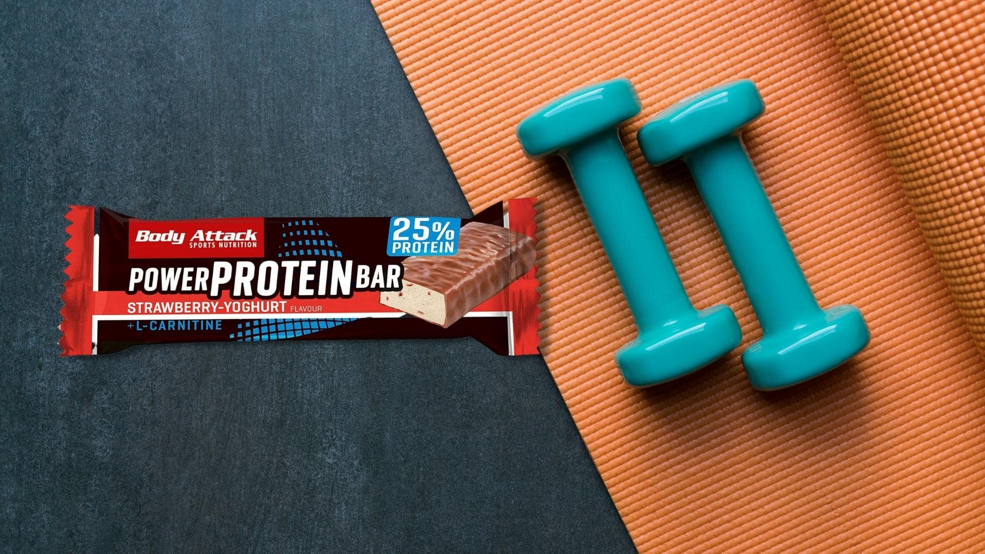 Body Attack - Power Protein Bar - Strawberry - Yoghurt