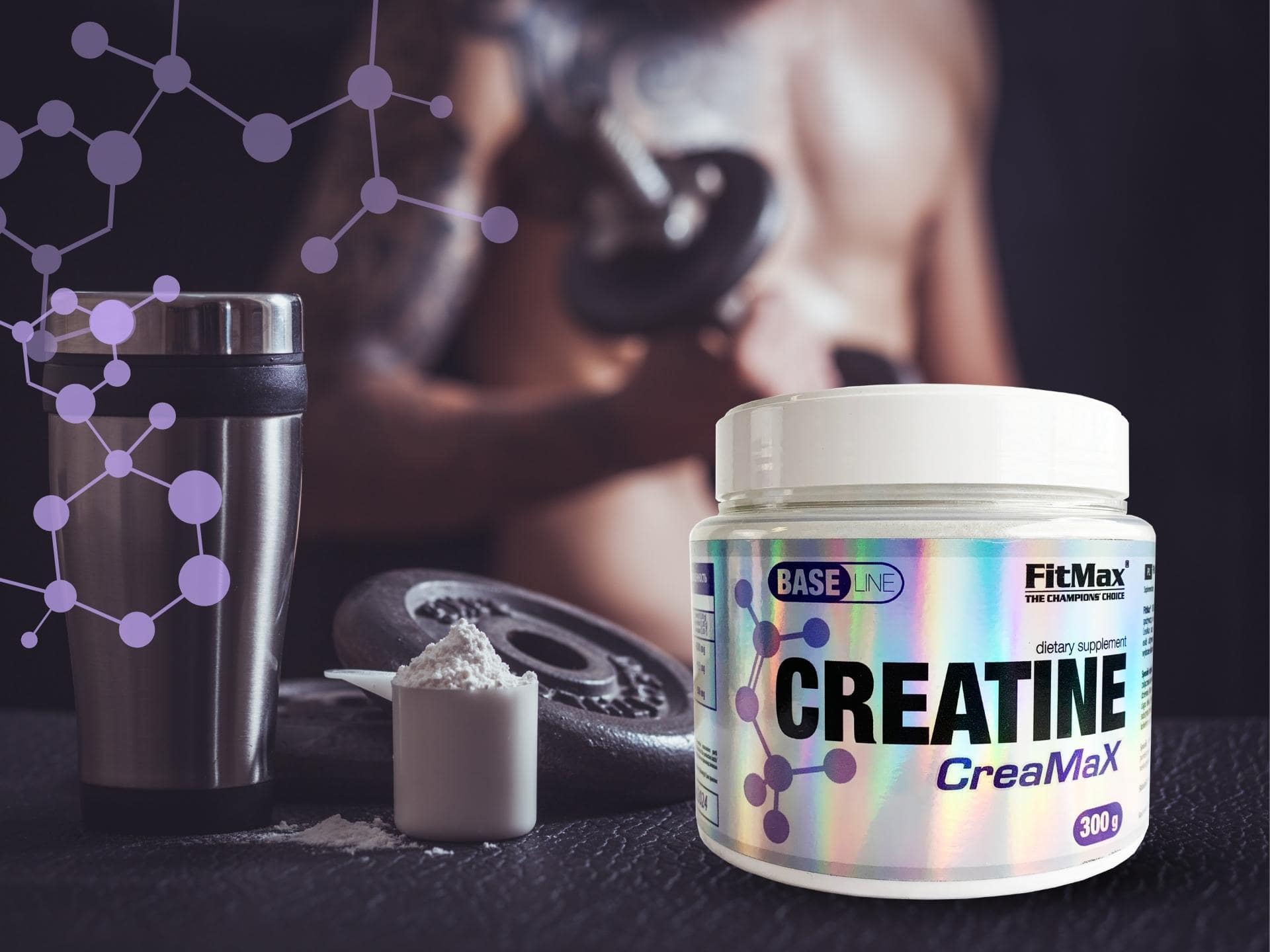 FitMax - monohydrate de créatine - Creatine CreaMax - 300g
