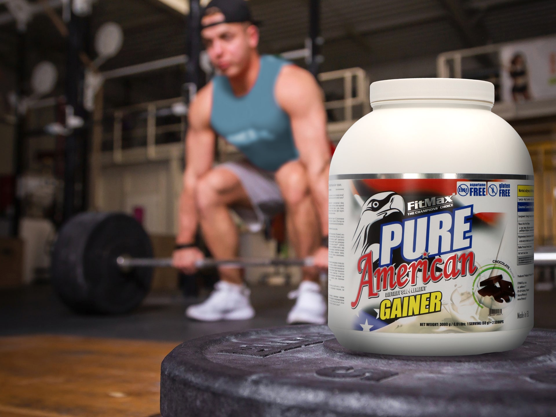 FitMax - gainer chocolaté - Pure American - 3000g 
