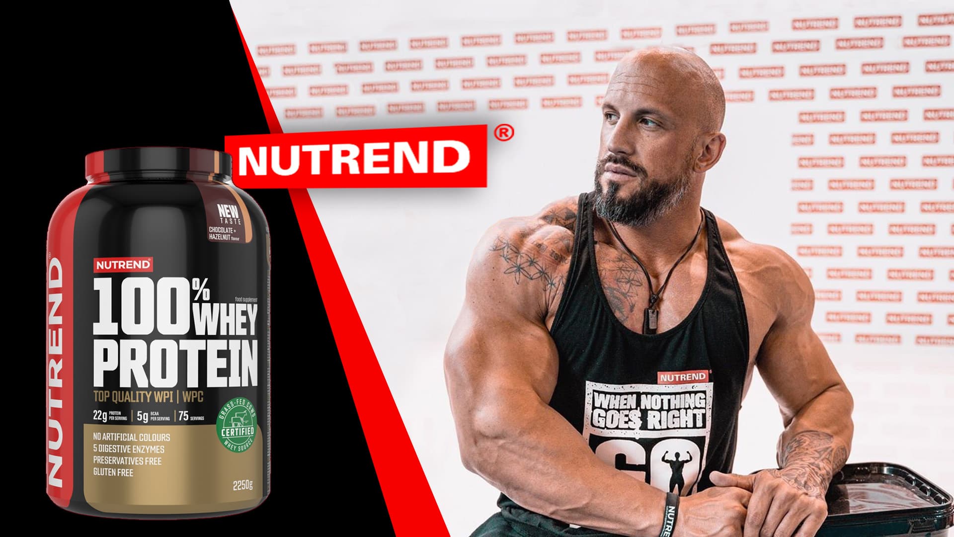 Nutrend - 100% Whey Protein - Chocolat Noisette