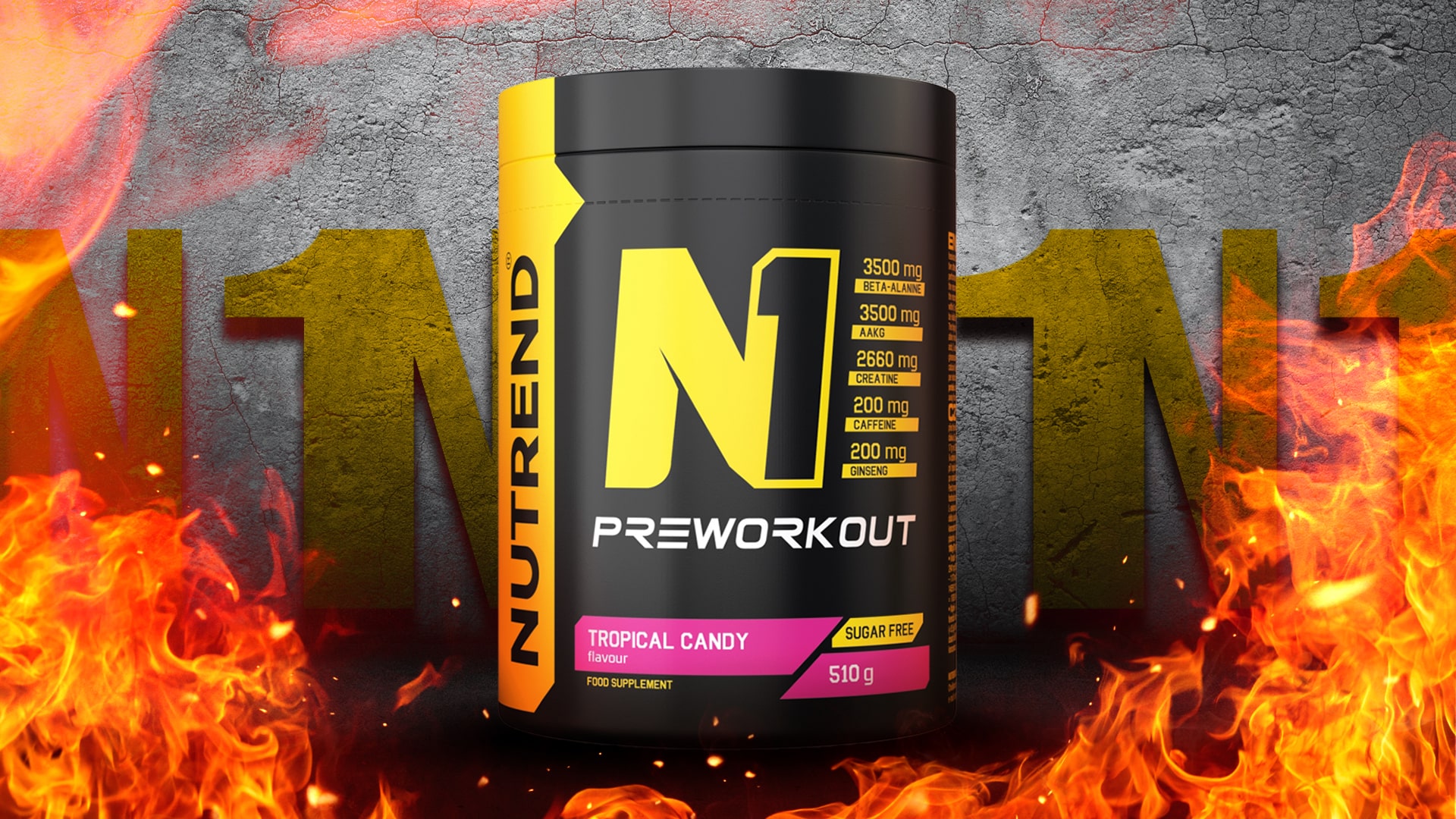 Nutrend - N1 Pre Workout - pré-entraînement avec caféine