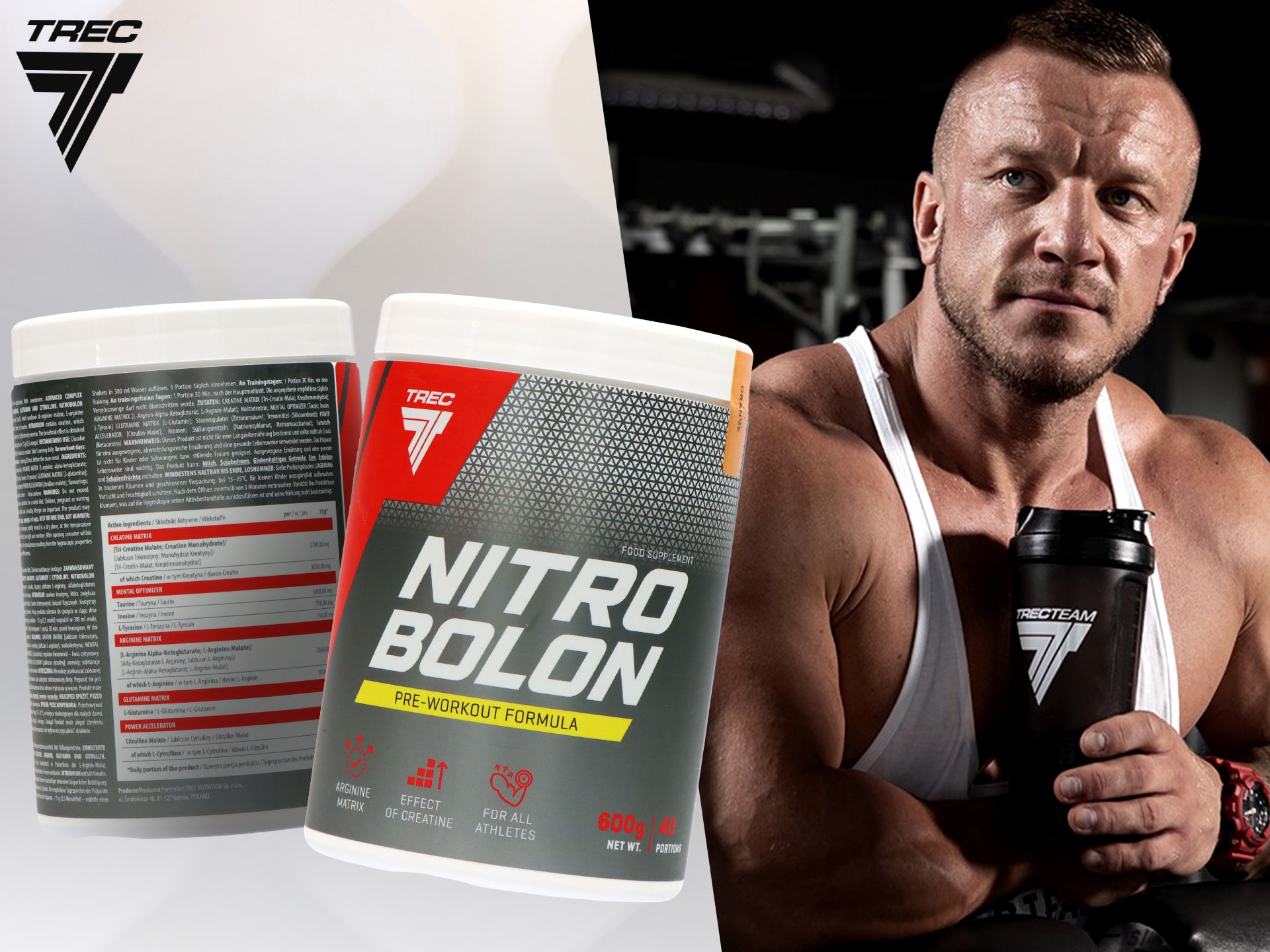 Trec preworkout - Nitrobolon - orange