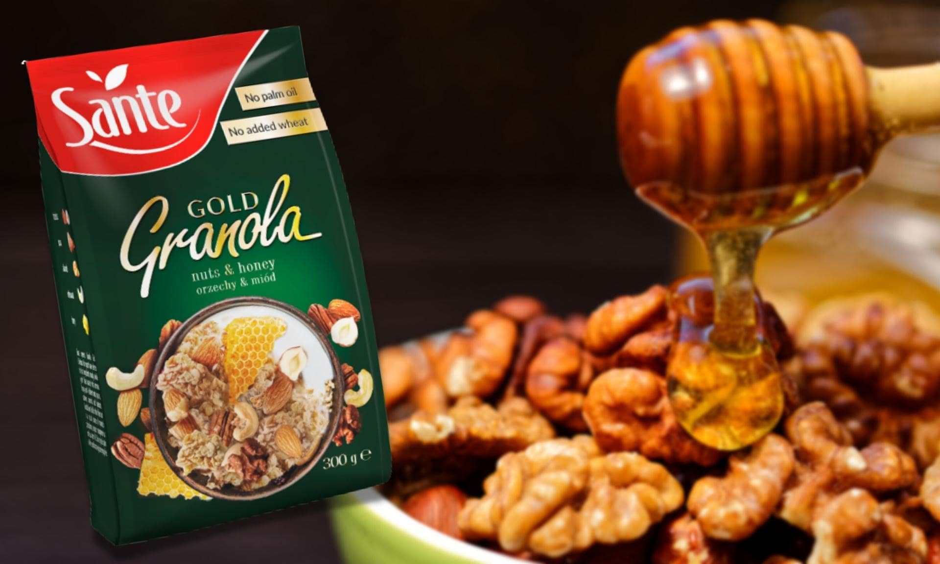 Sante - Granola Gold - Orzechy i Miód