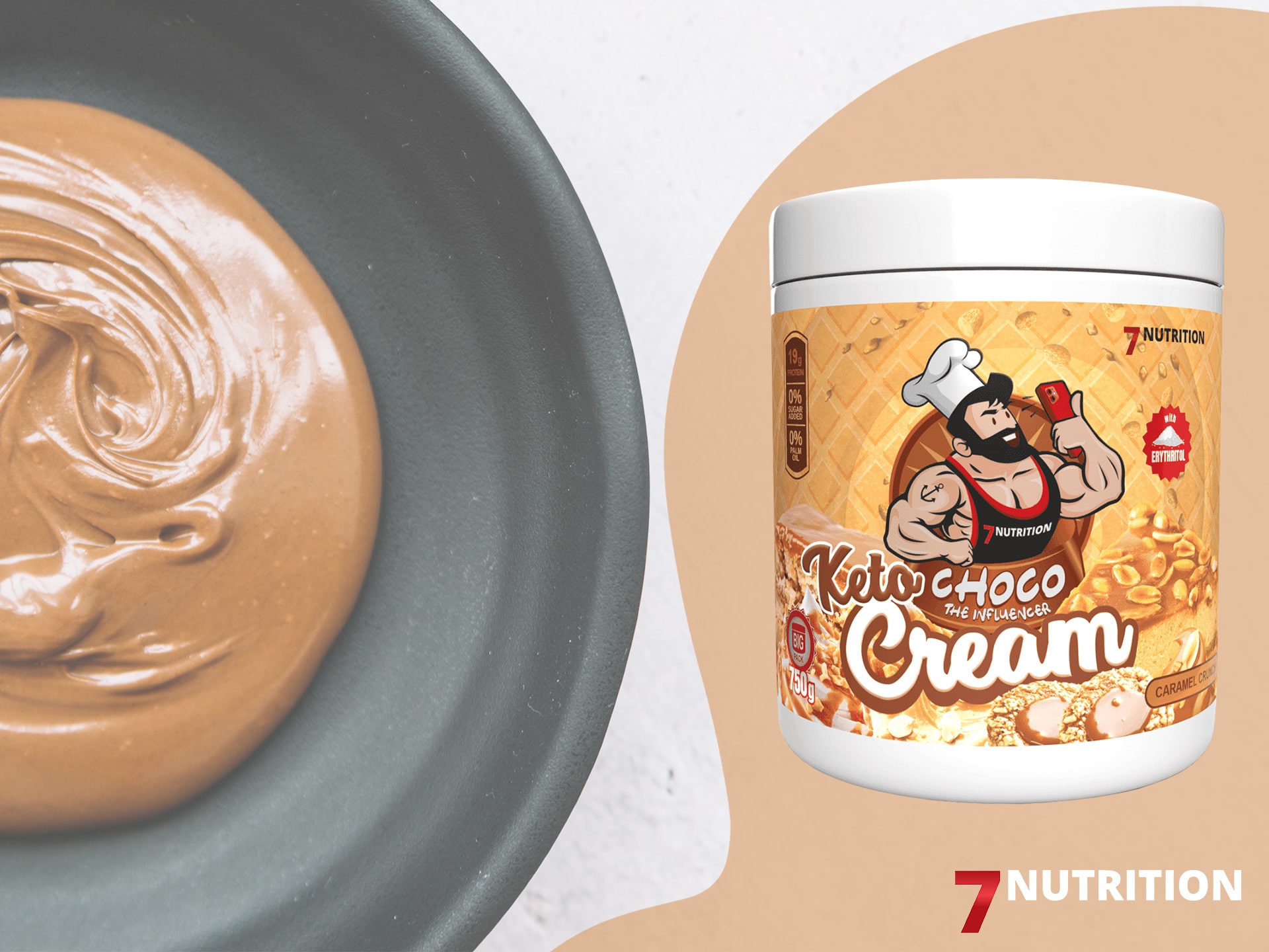 Krem do smarowania keto - high protein, low sugar, bez dodatku cukru