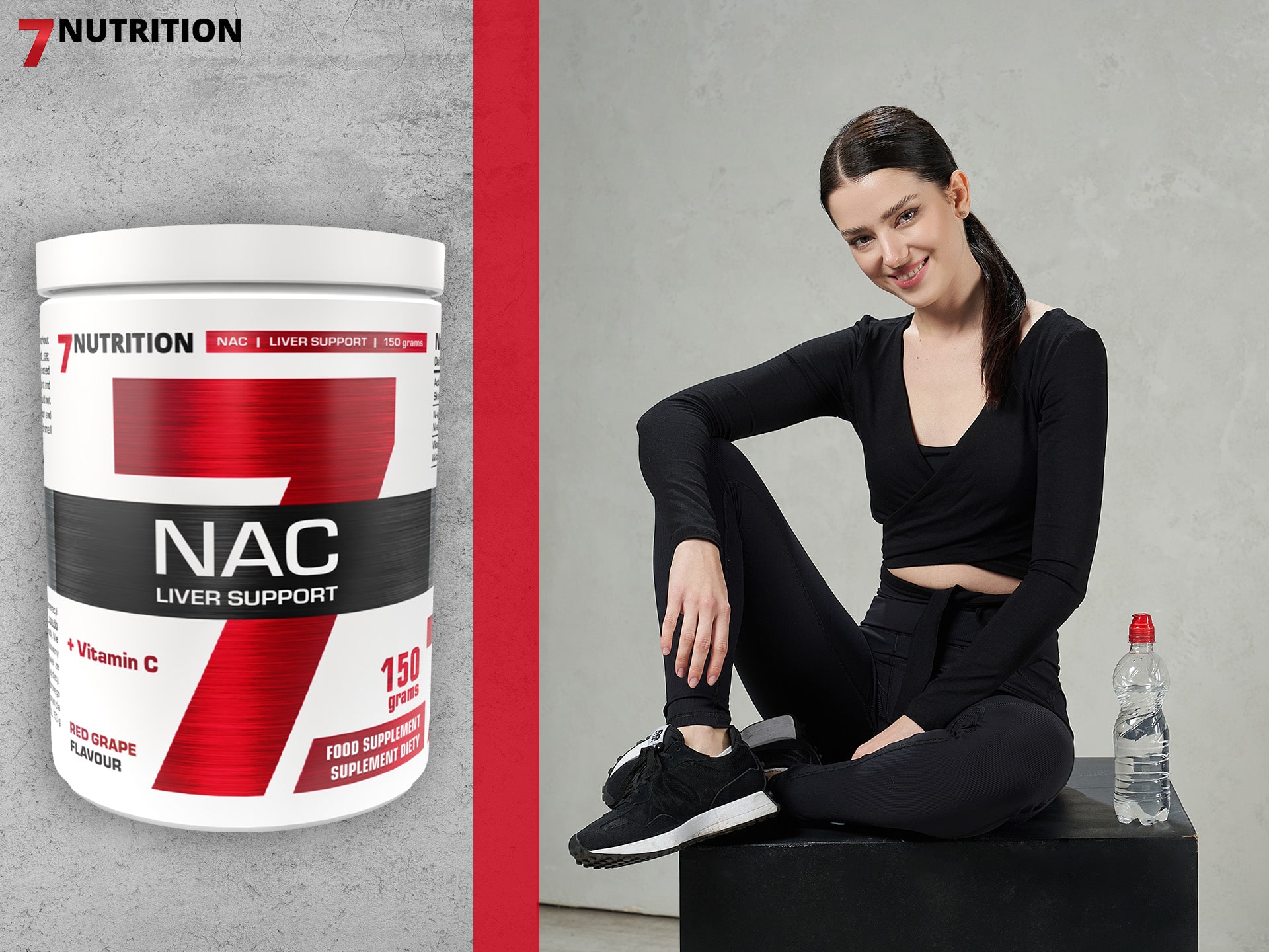 7 Nutrition - NAC avec vitamine C - antioxydant, soutien de la détoxification du foie